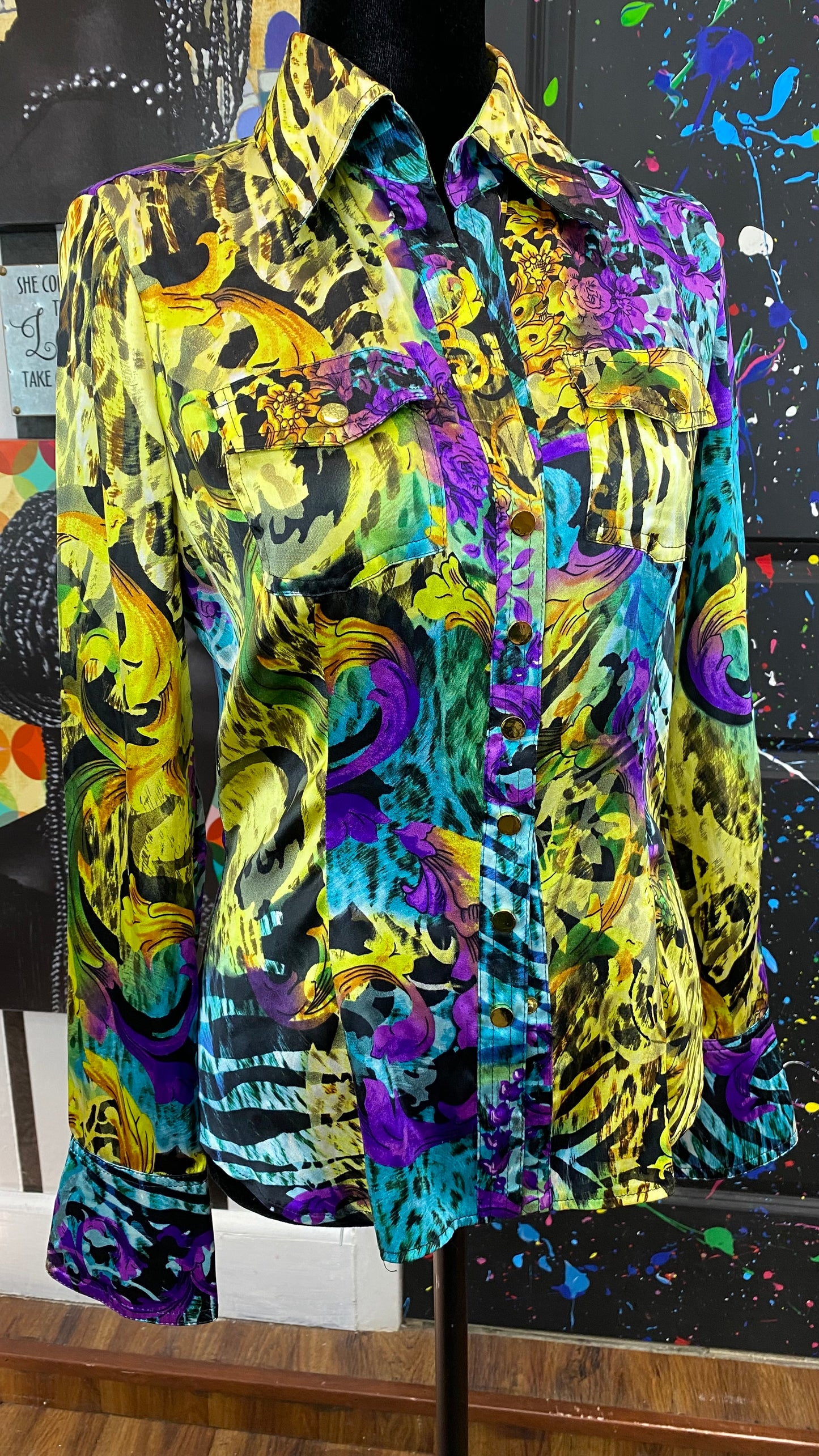 Vintage Cache Long Sleeve Blouse