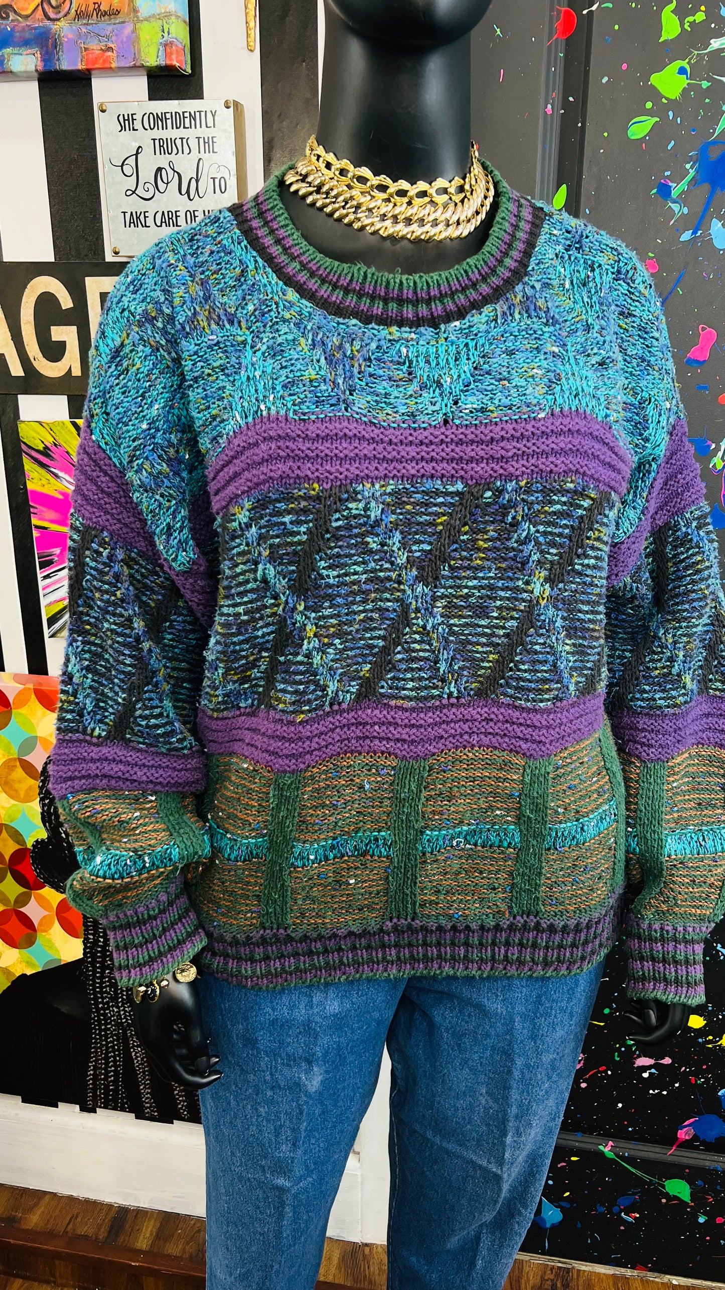 Vintage Heavy Knit Sweater (24)