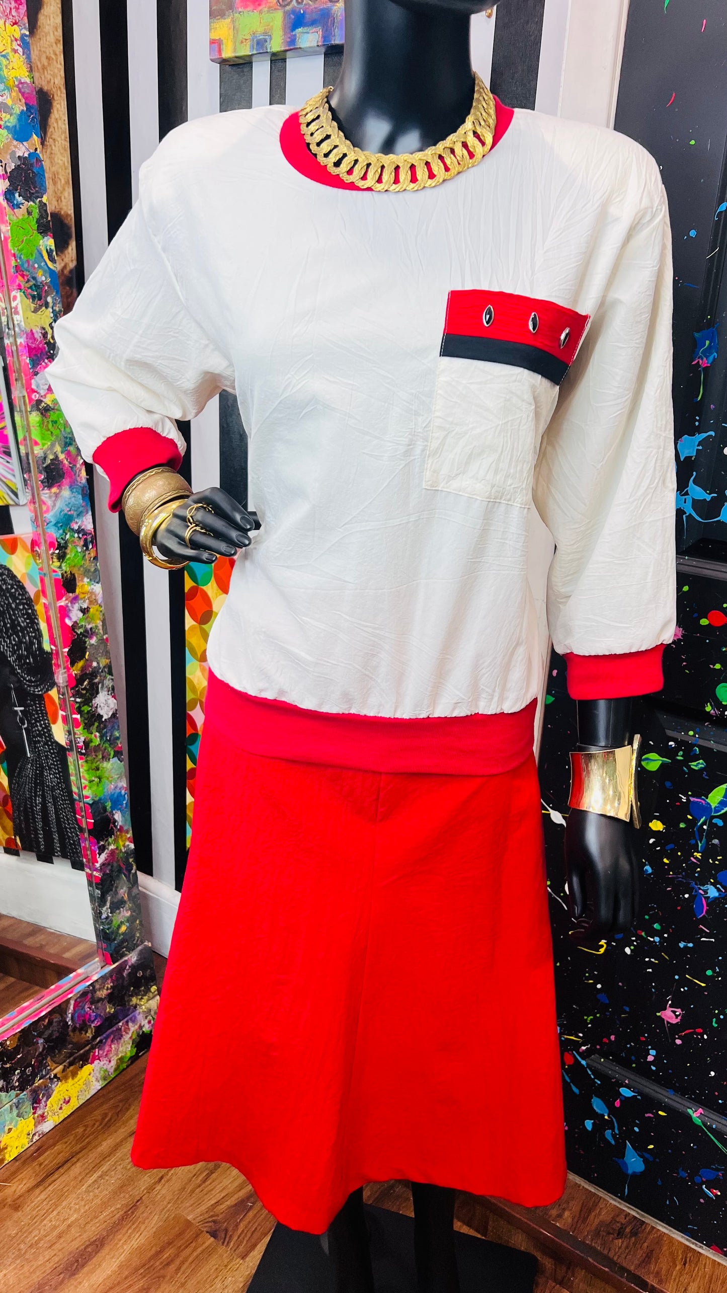Vintage Teddi Skirt Set (12)