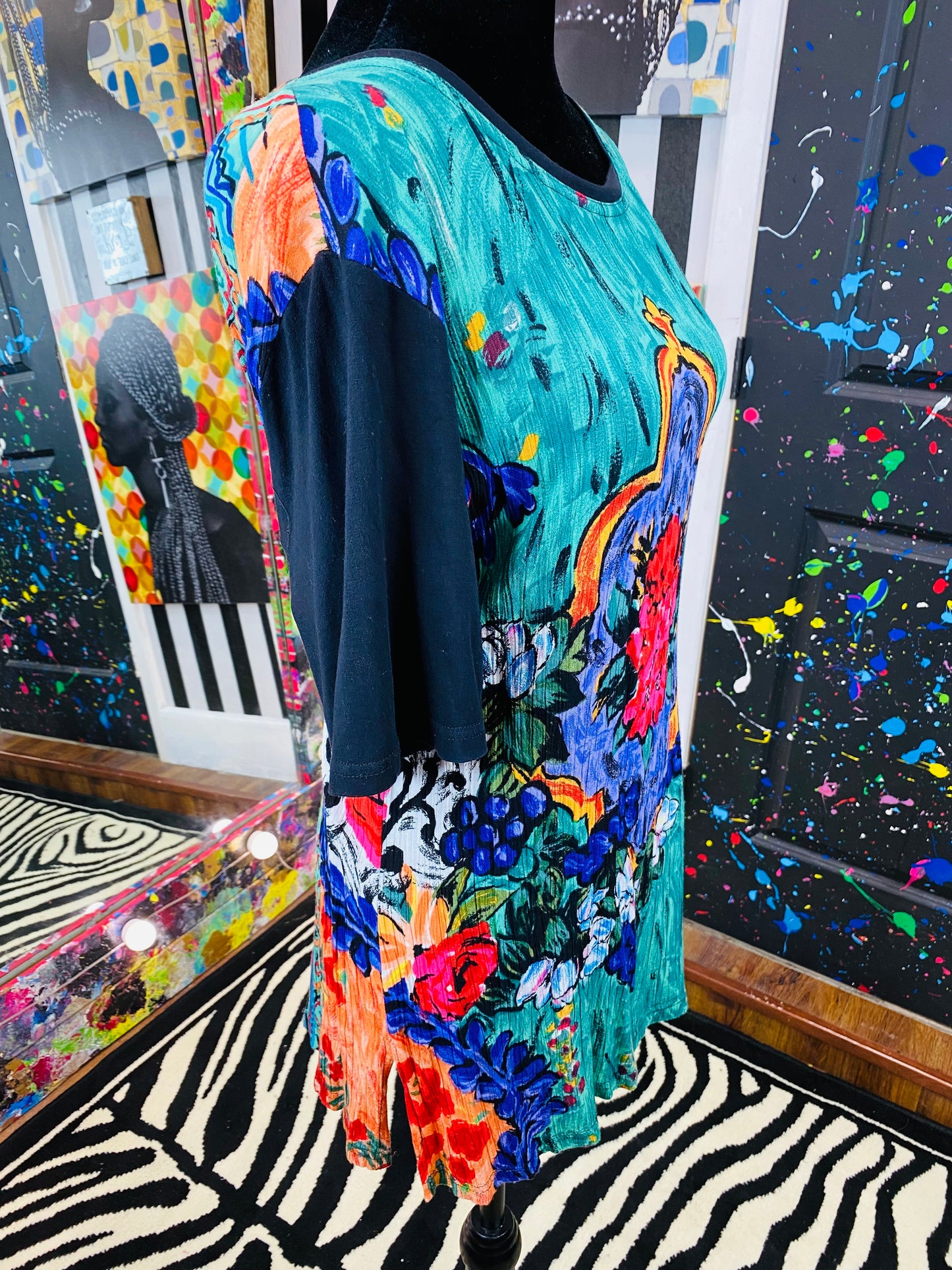 Vintage Carole Little Short Sleeve Blouse