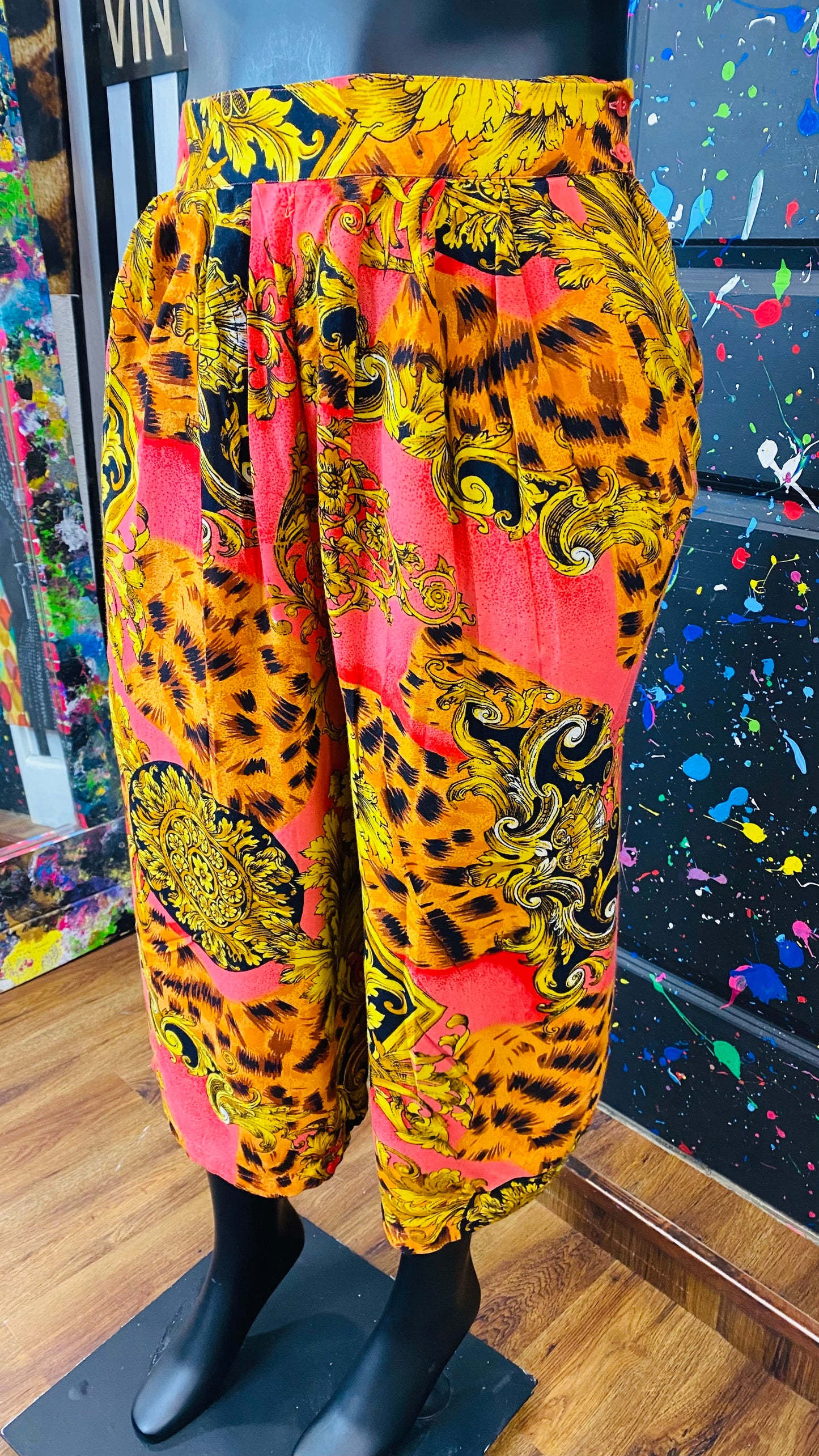 Vintage 100% Rayon Gauchos (14/16)
