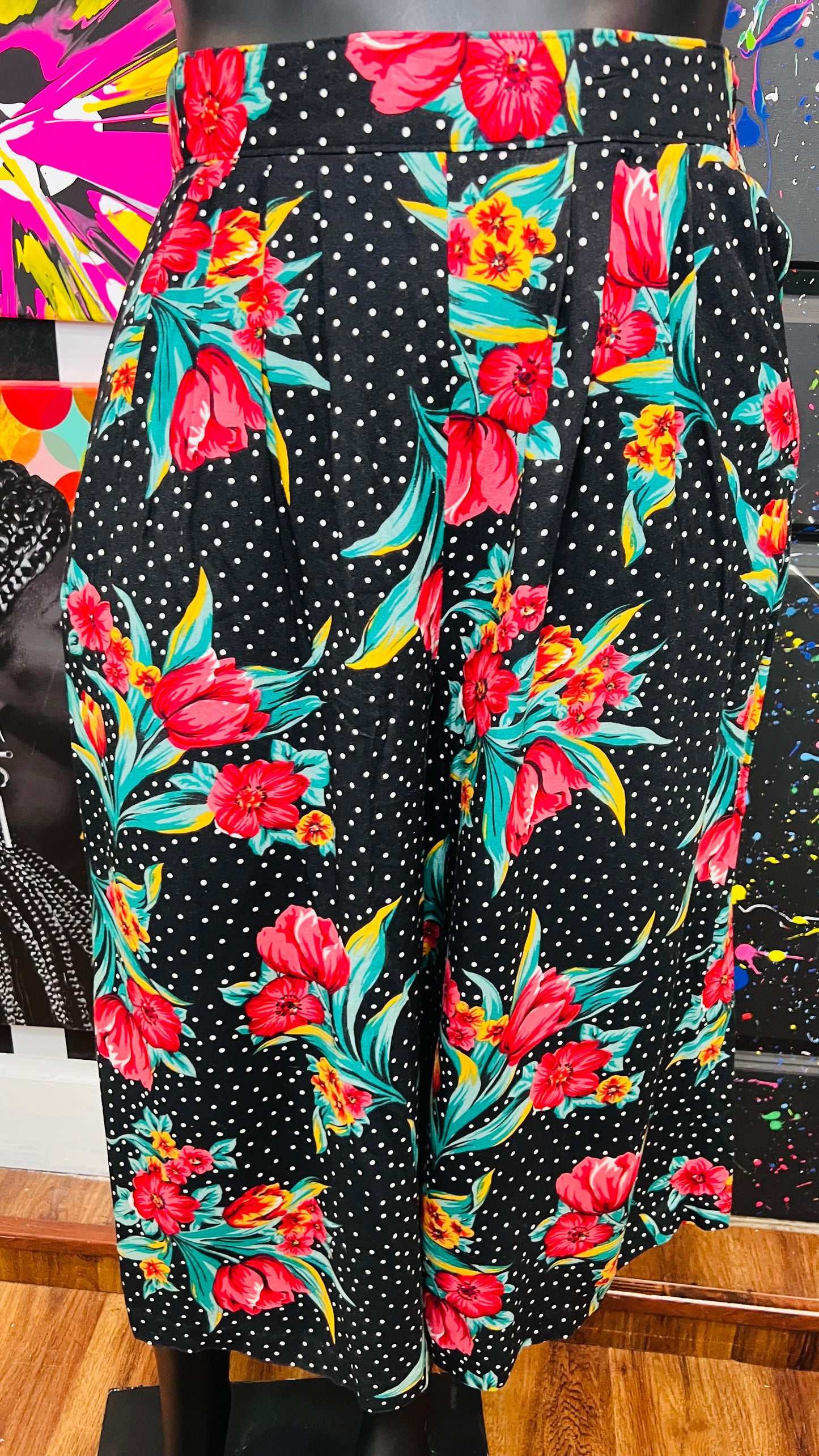 Vintage Polka Dot & Floral Gaulchos (18)
