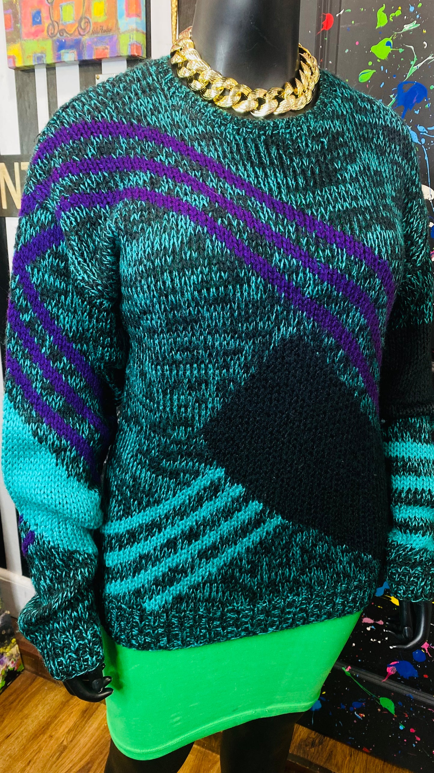 Vintage Knit Chunky Sweater (18/20)