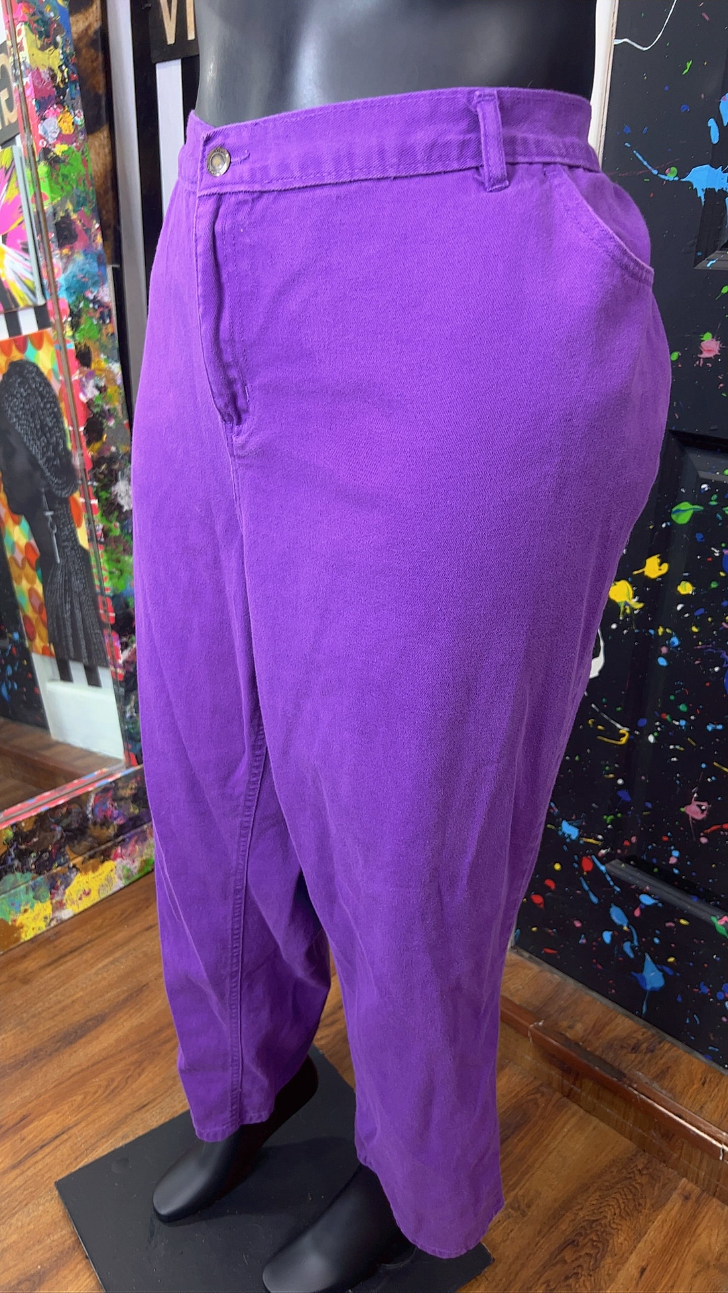Vintage Purple Denim Jeans (28W)