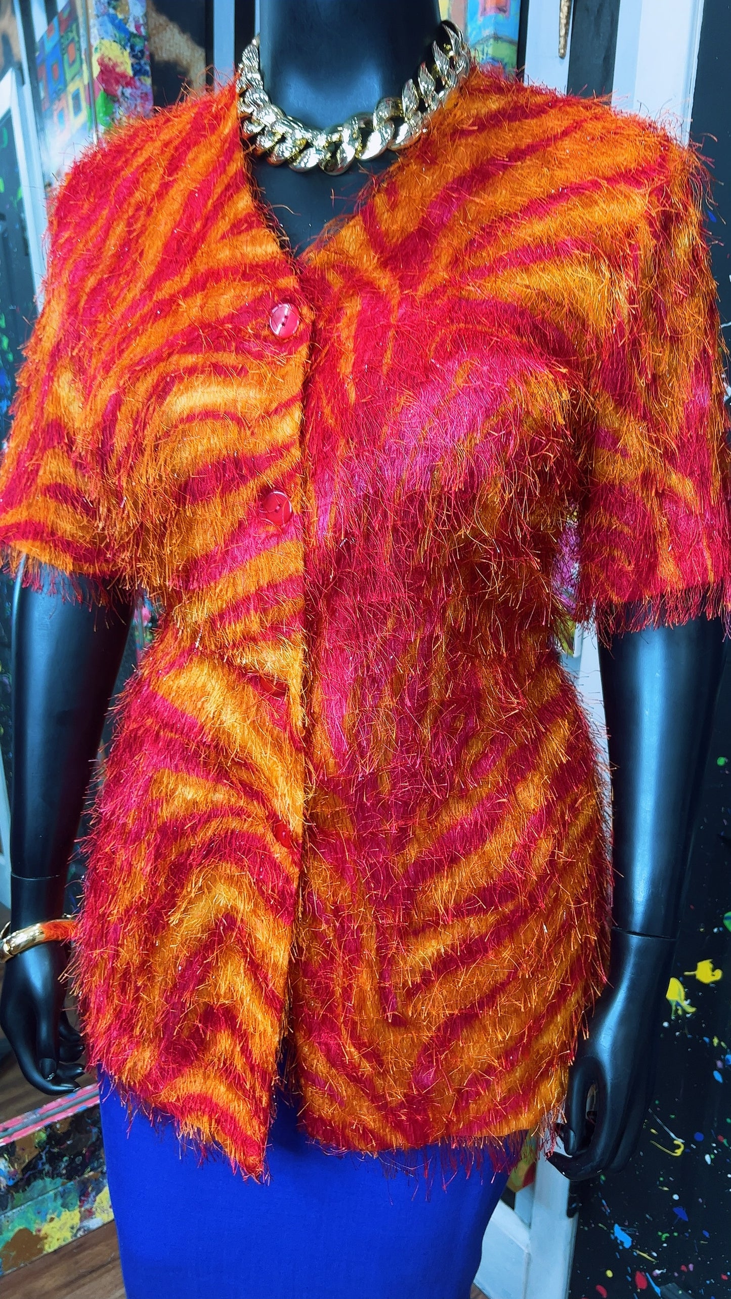 Vintage ‘Strawberry Lemonade’ Shaggy Blouse (18)