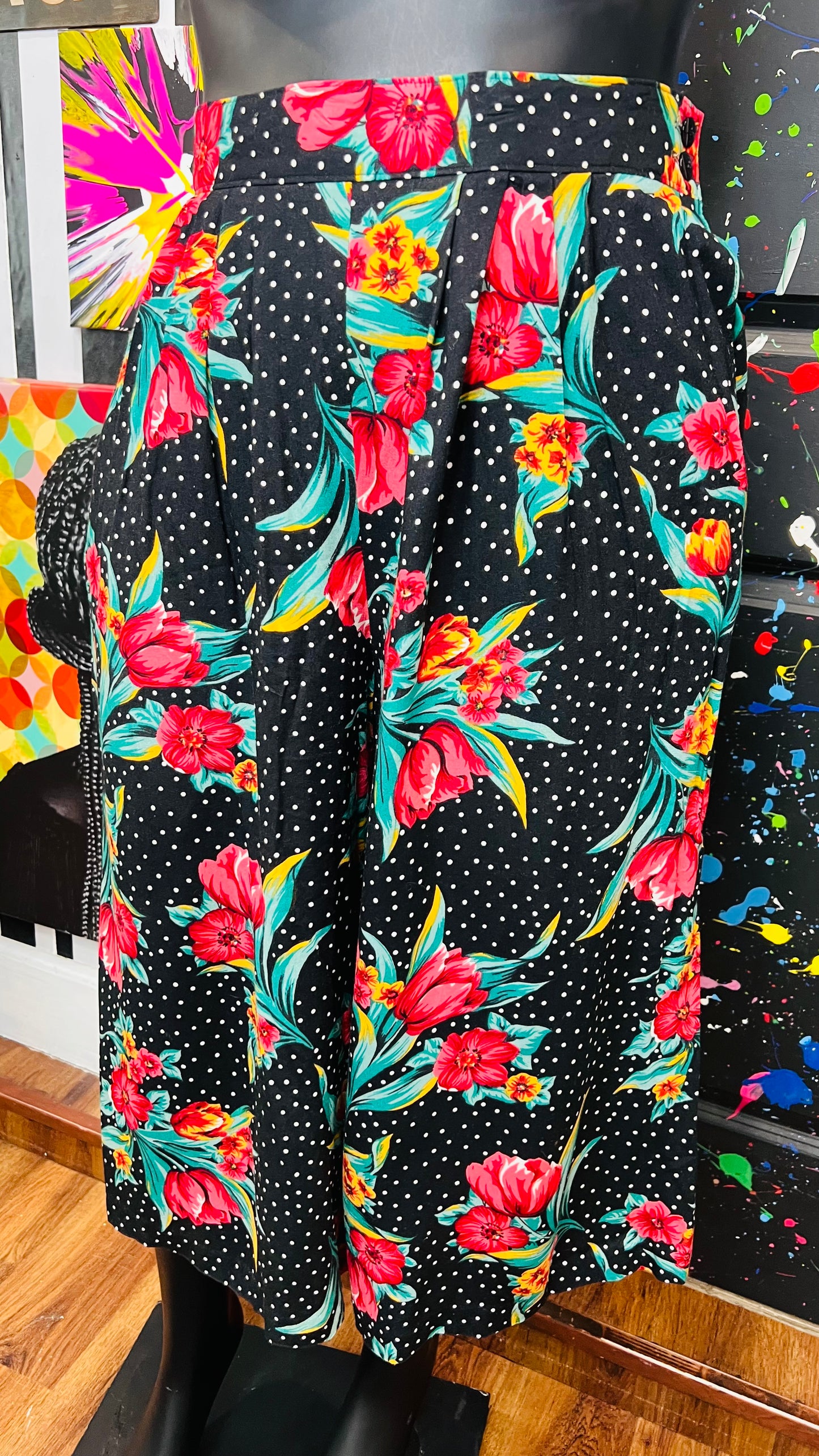 Vintage Polka Dot & Floral Gaulchos (18)