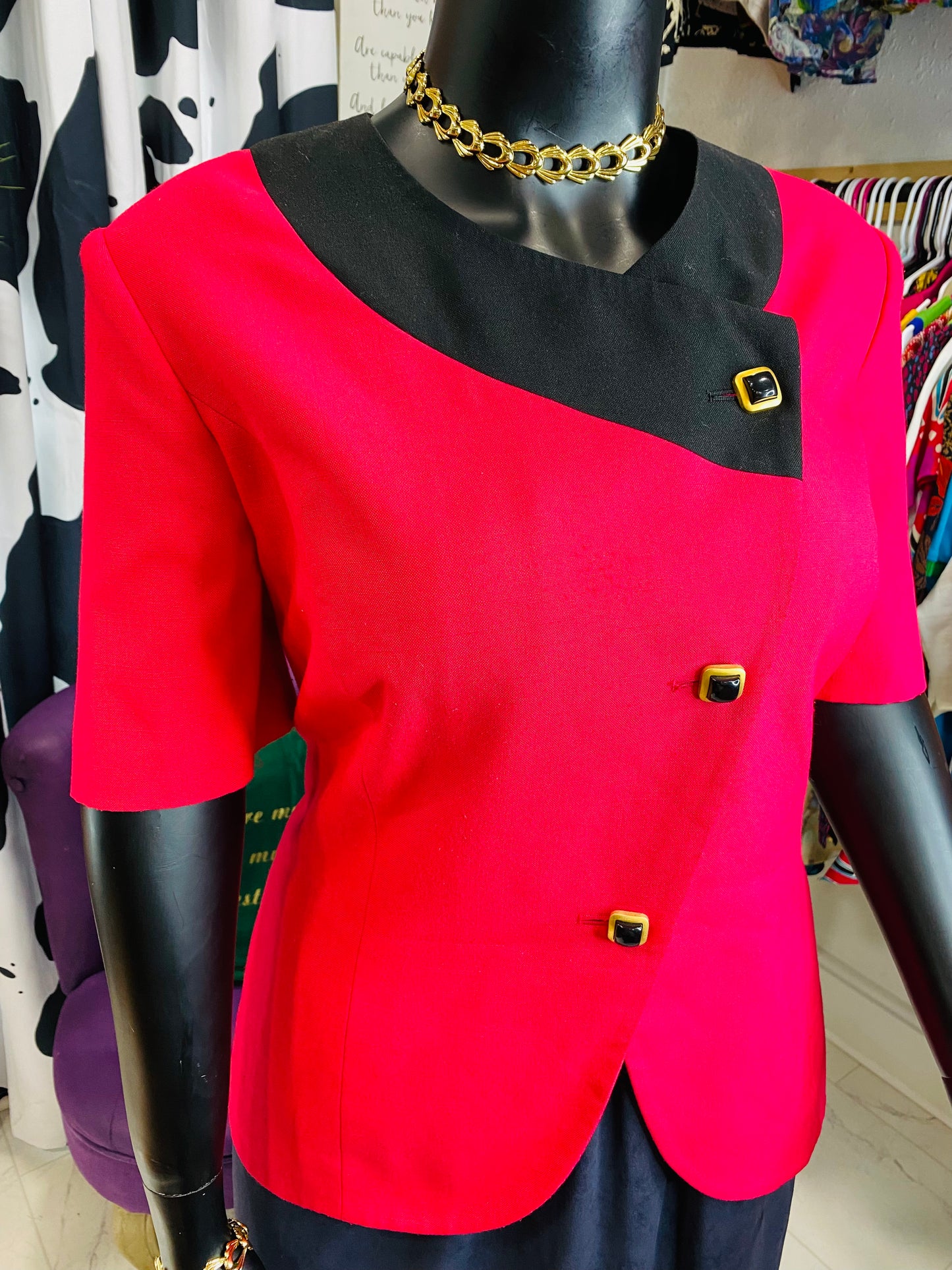 Vintage Short Sleeve Blazer
