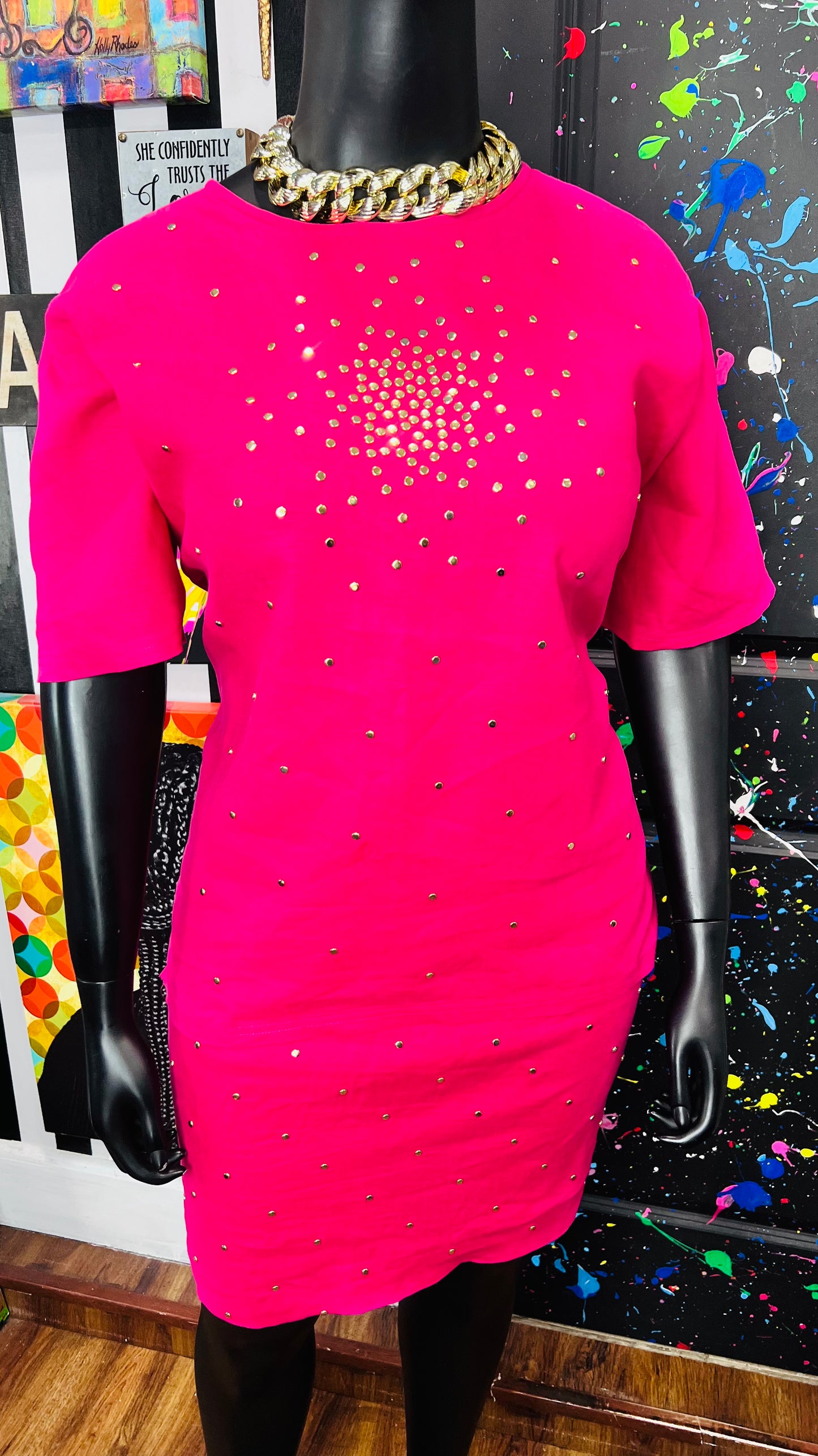 Vintage Studded IB Diffusion Skirt Set (12)
