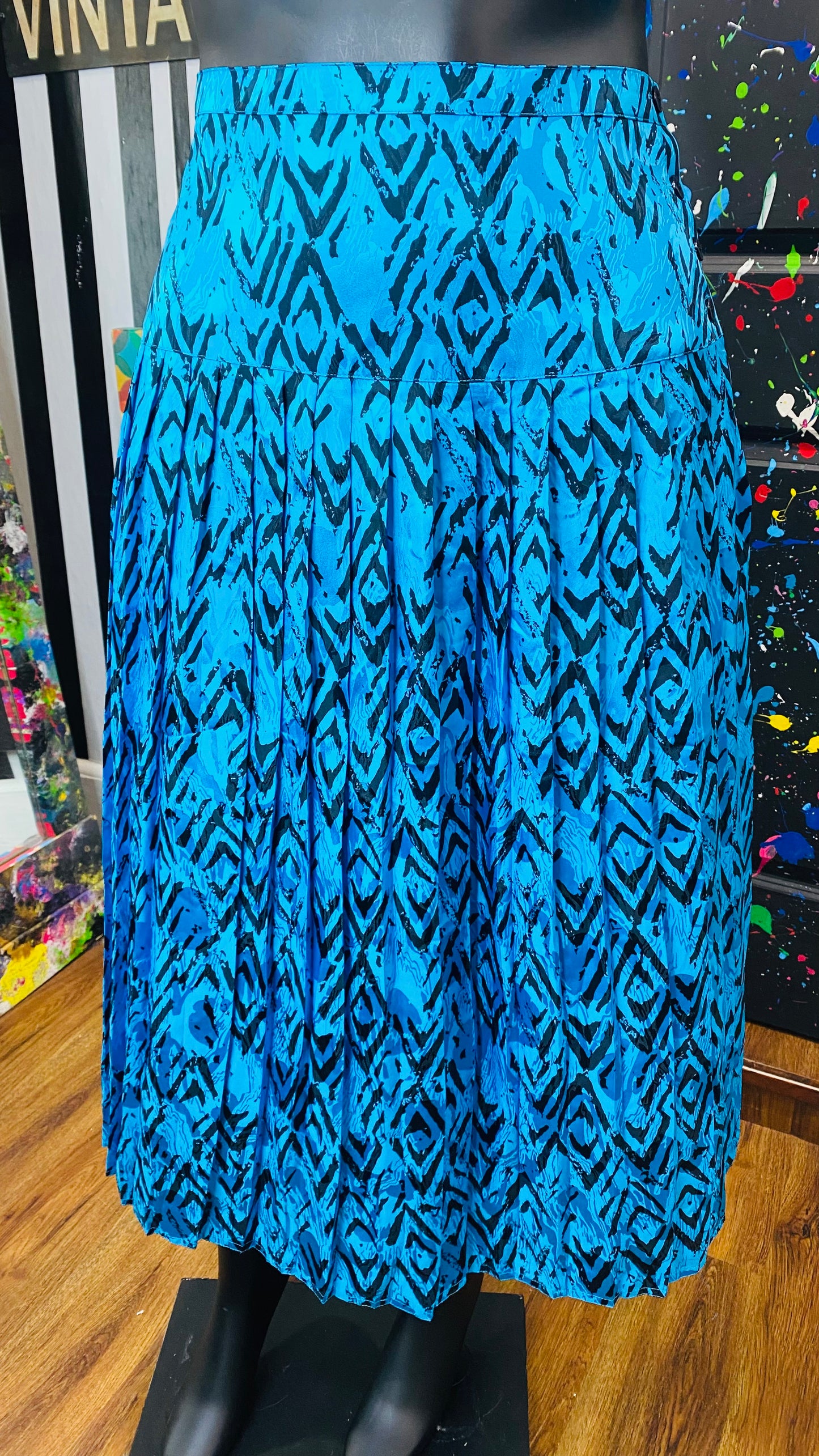 Vintage 100% Silk Skirt Suit (14)