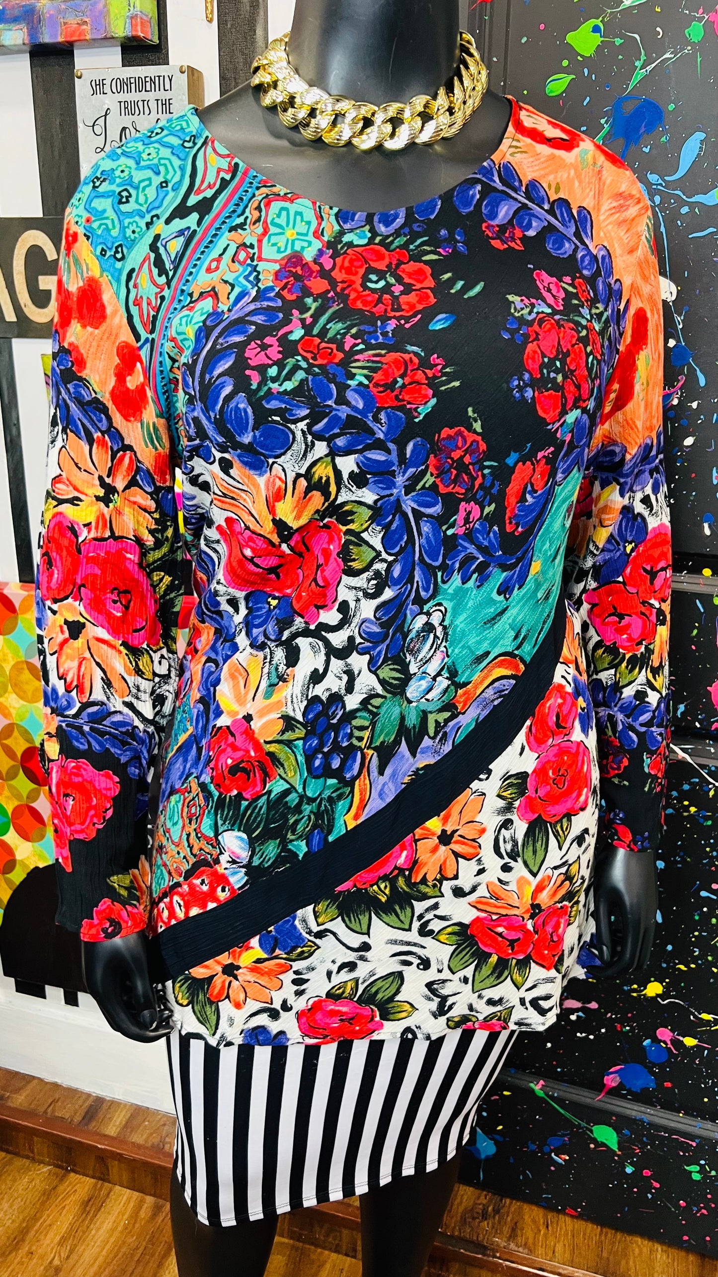 Vintage Carole Little Rayon Blouse (16)