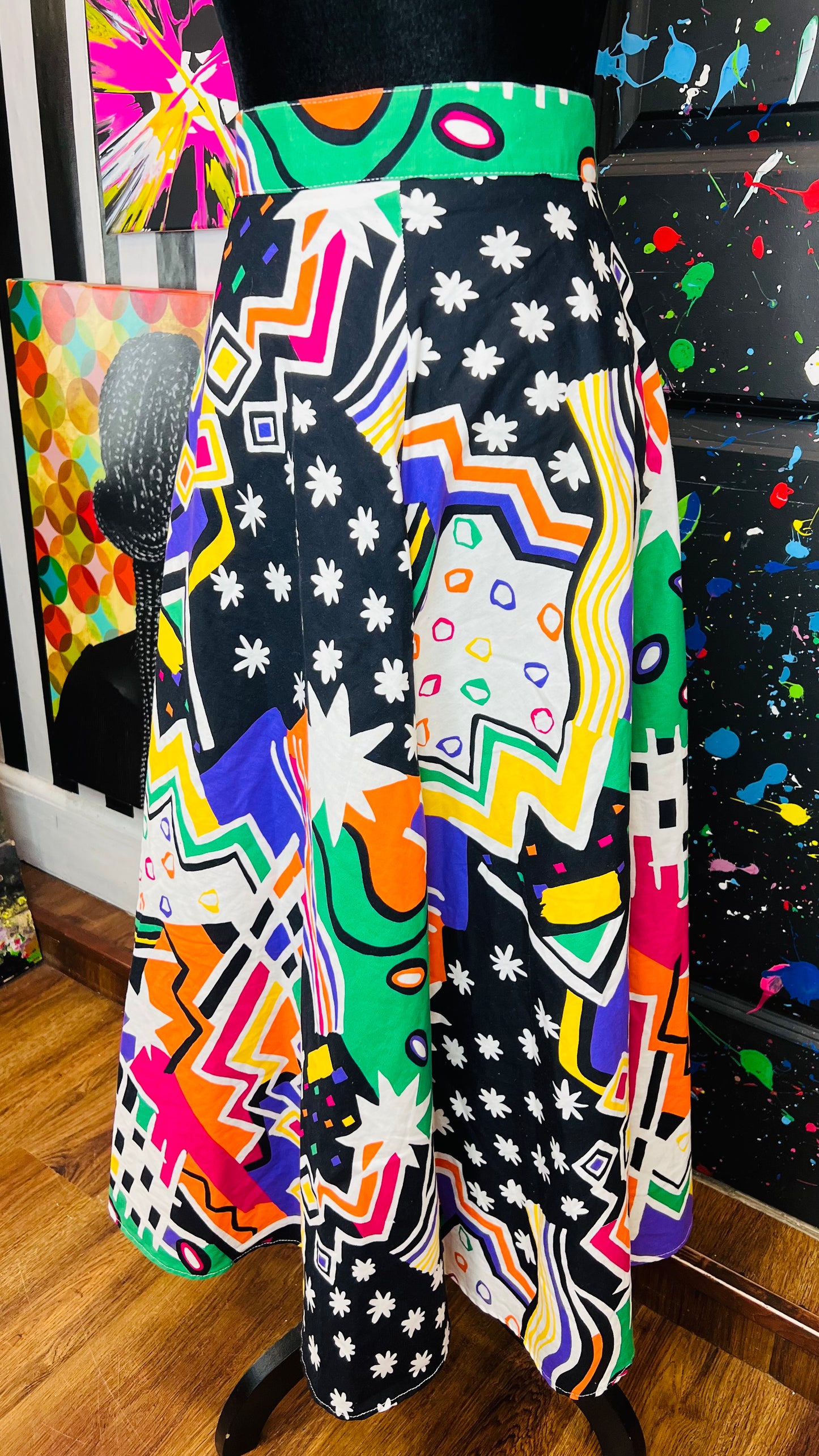 Vintage Abstract Skirt (12)