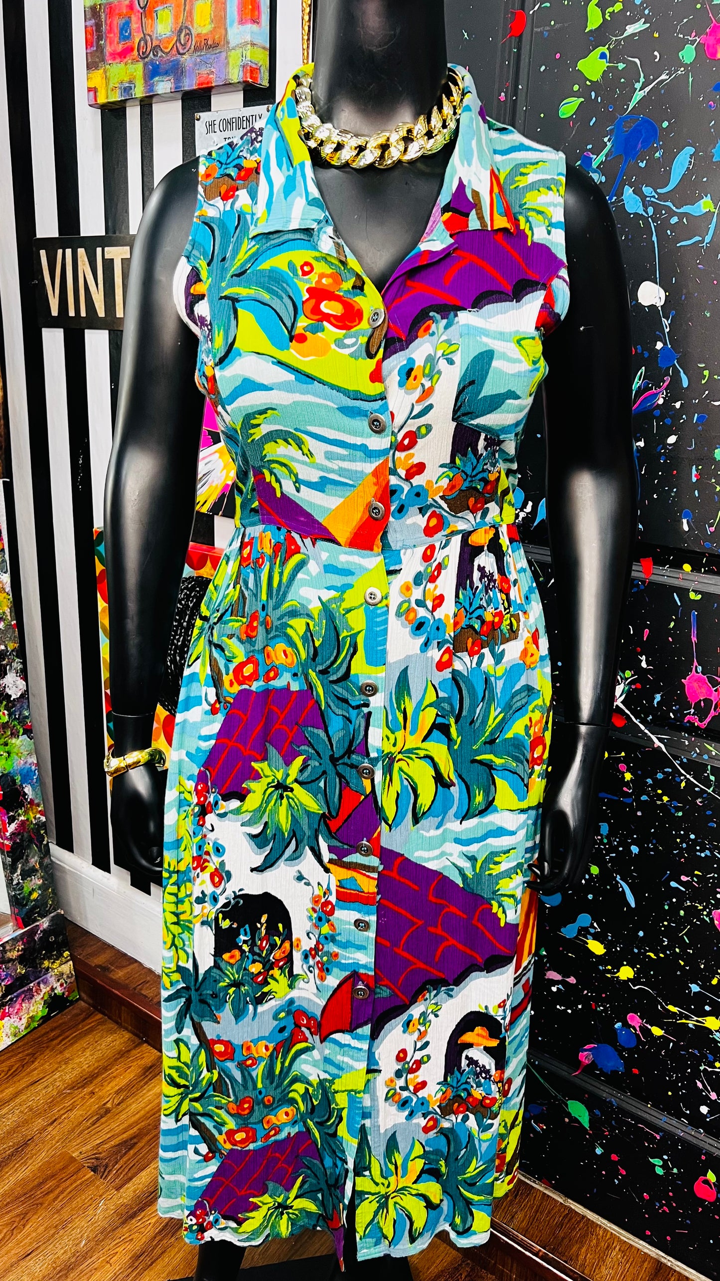 Vintage Carole Little Dress Duster (14/16)