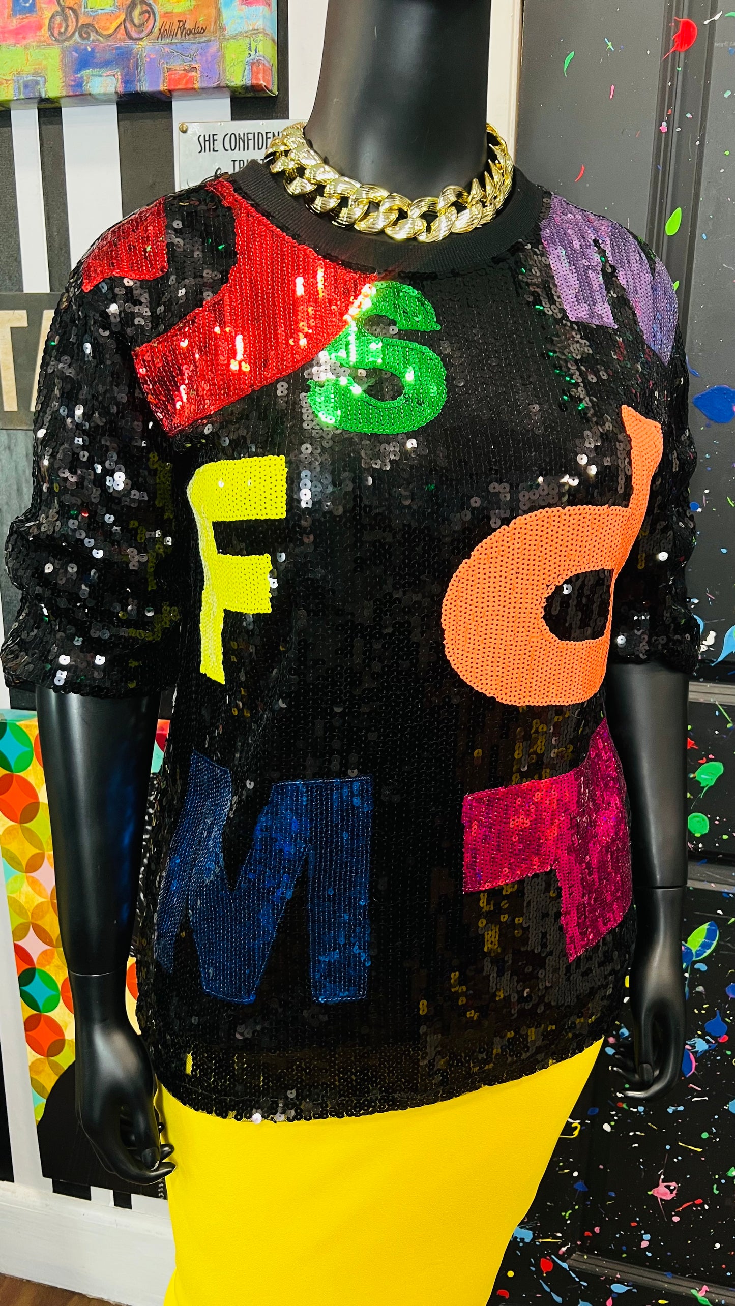 Super Fun Sequin Letter Blouse (18/20)