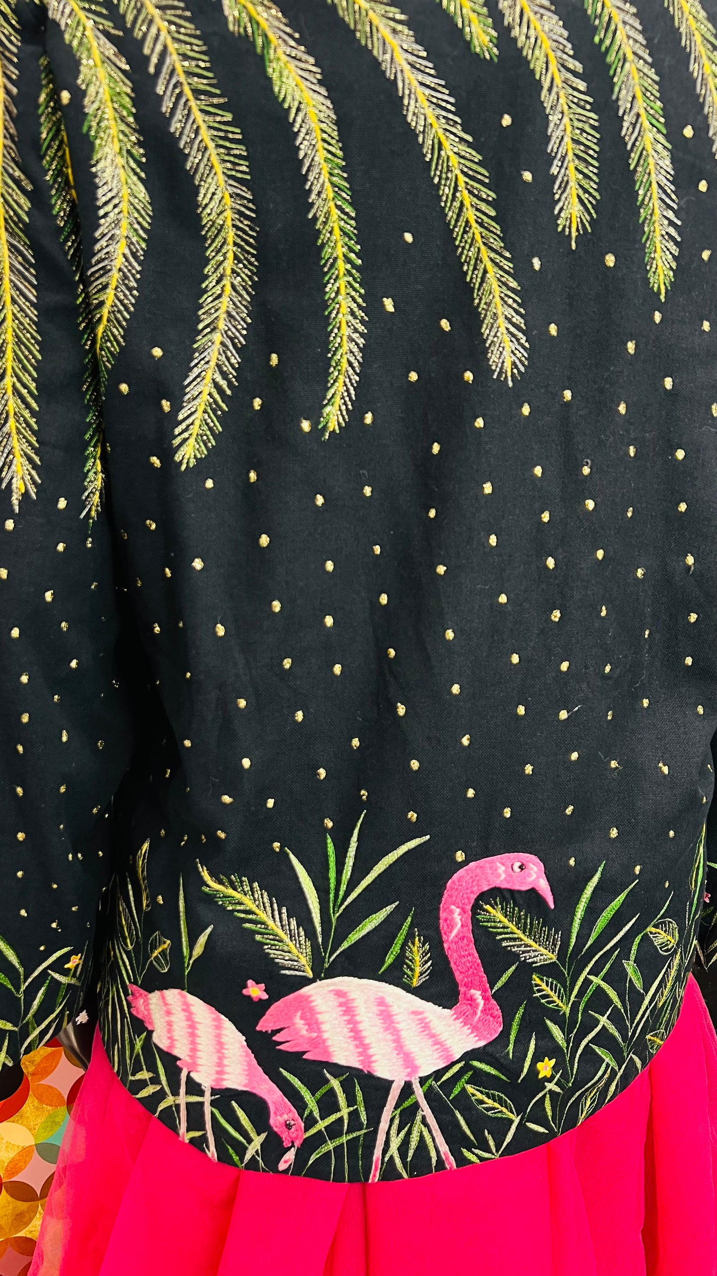 Vintage Flamingo Shimmer Blazer (24)