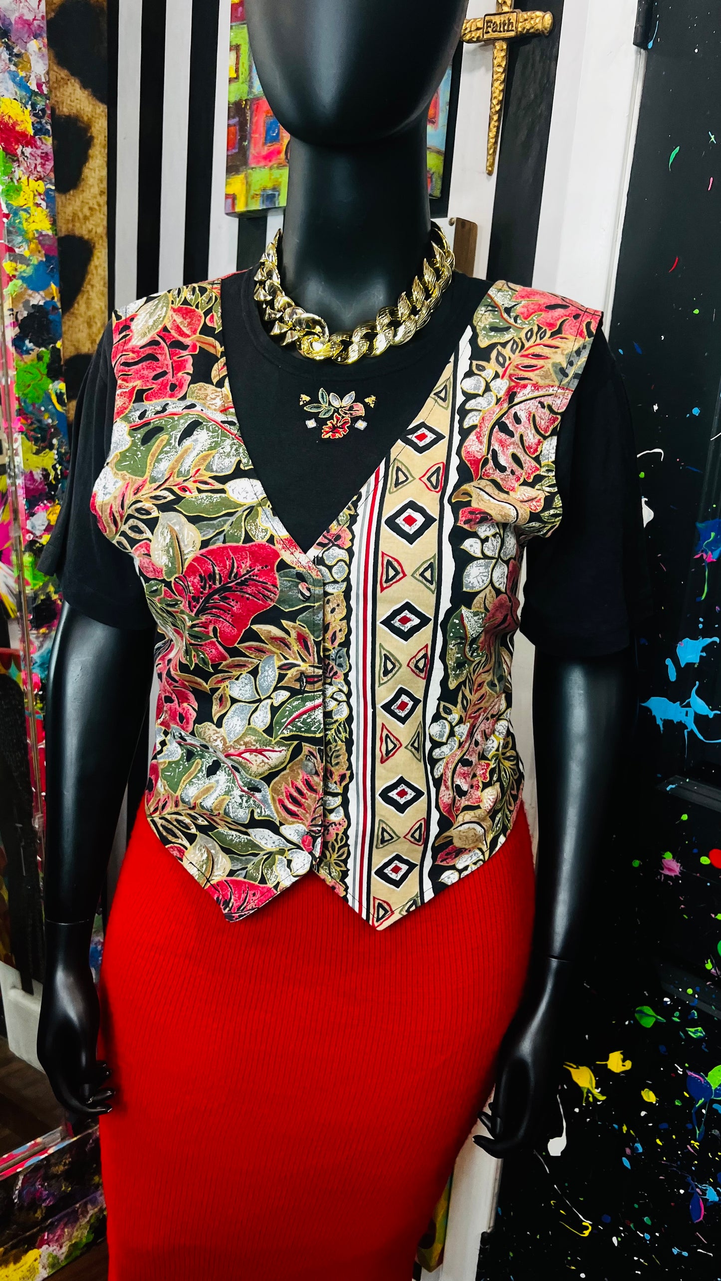 Vintage Deadstock Blouse w/ Vest (16)