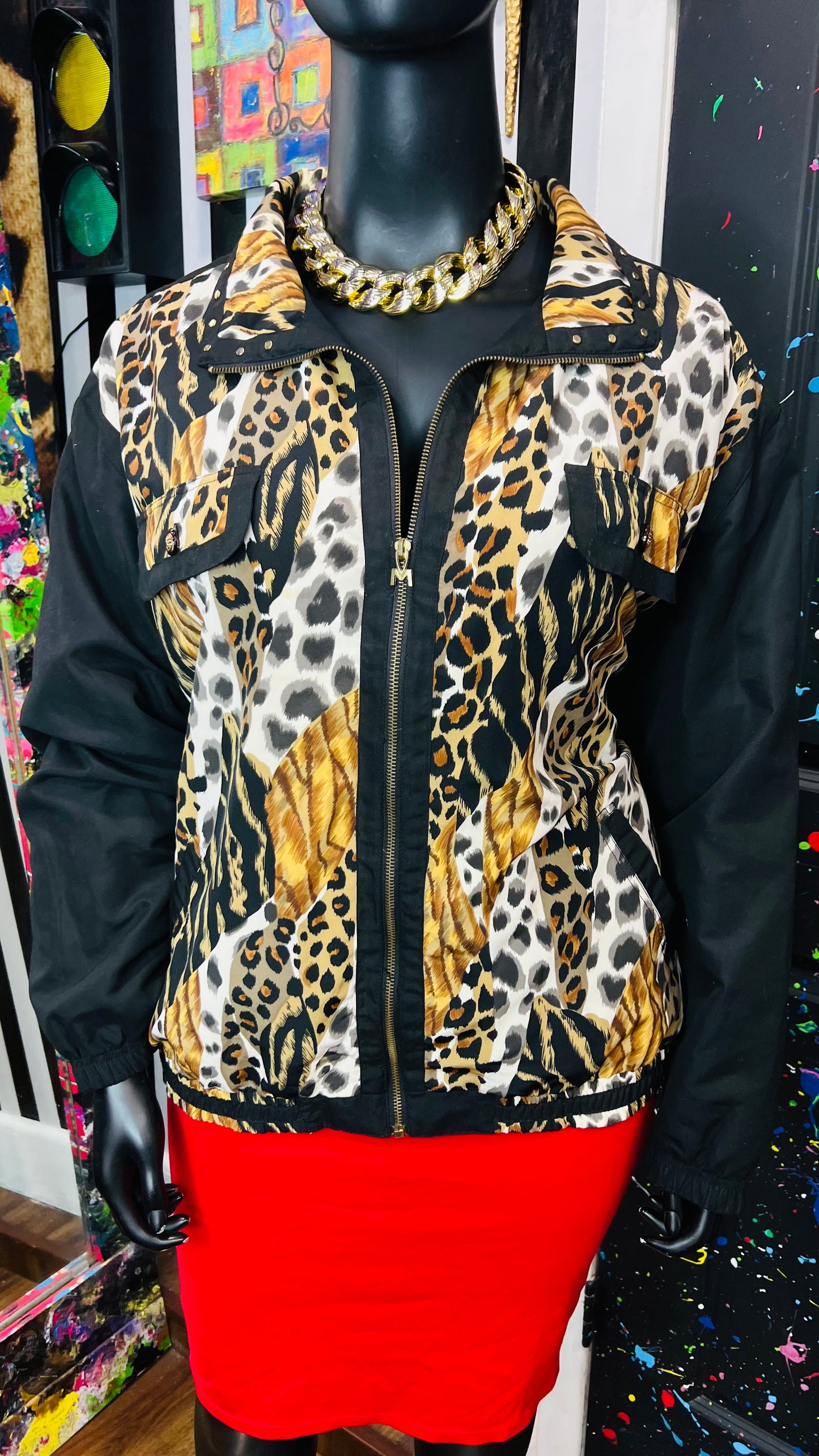 Vintage Animal Print & Stud Jacket (24)