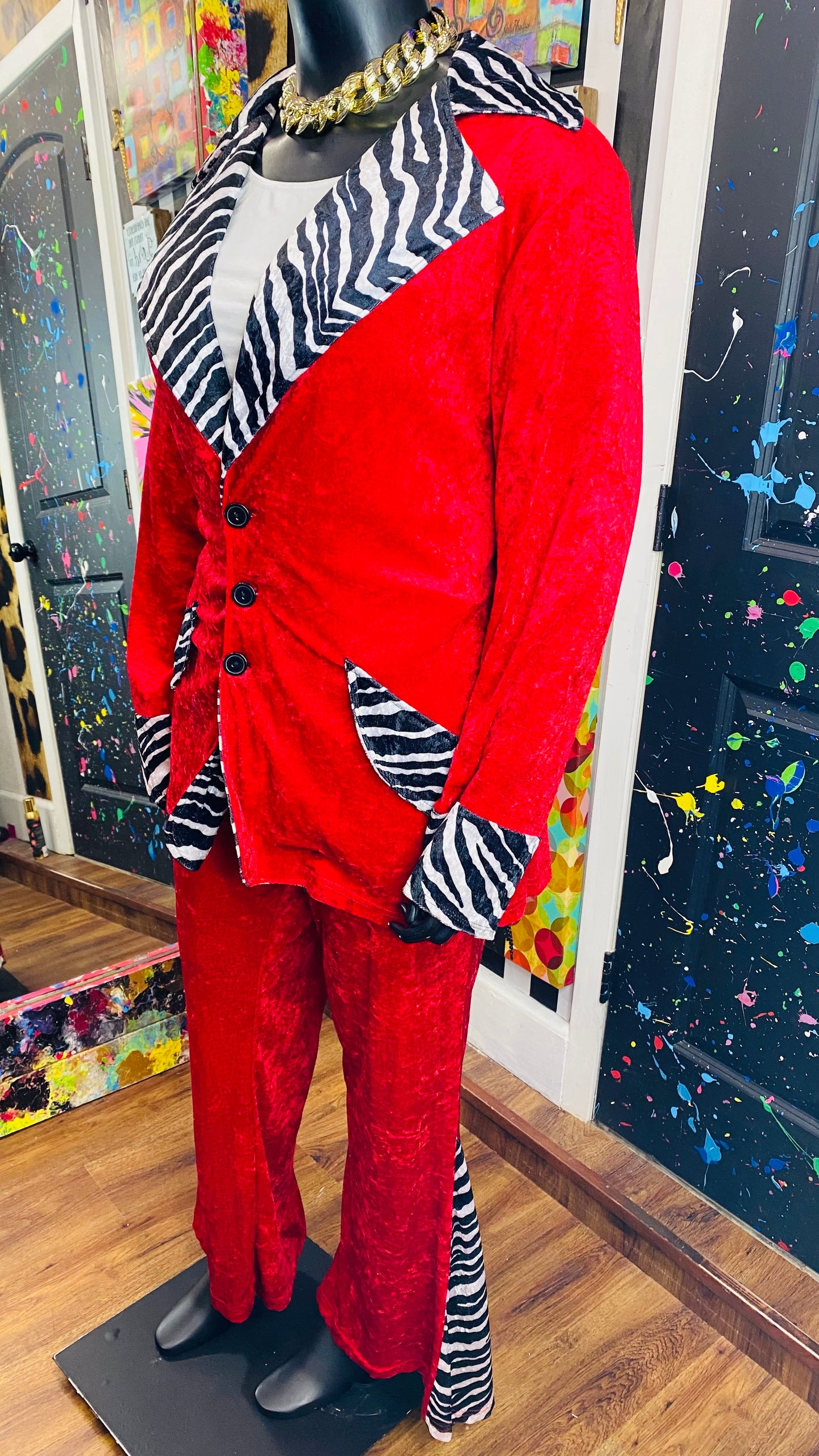 Red & Zebra Pants Set (22)