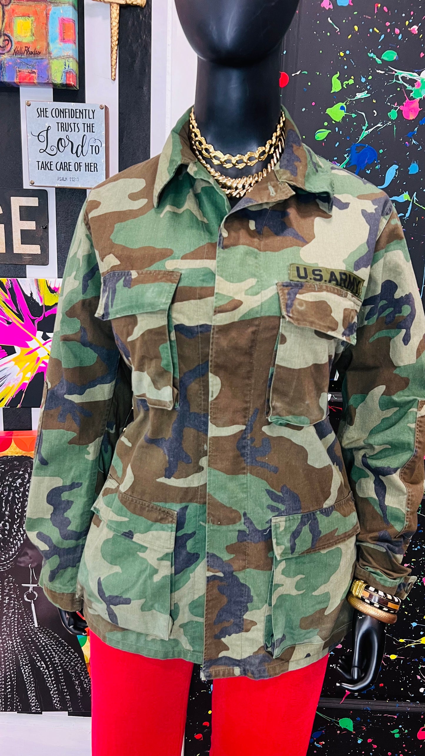 Vintage Authentic Army Camouflage Jacket (16)