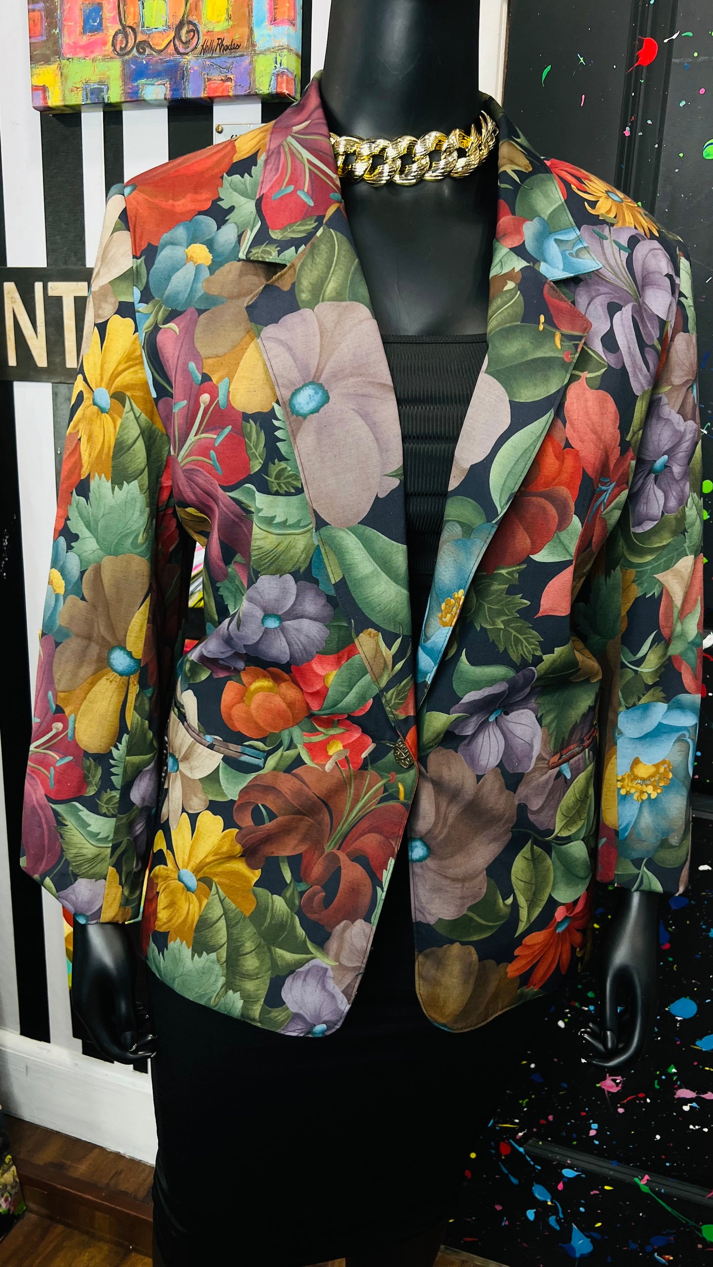 Vintage Floral Blazer (18W)