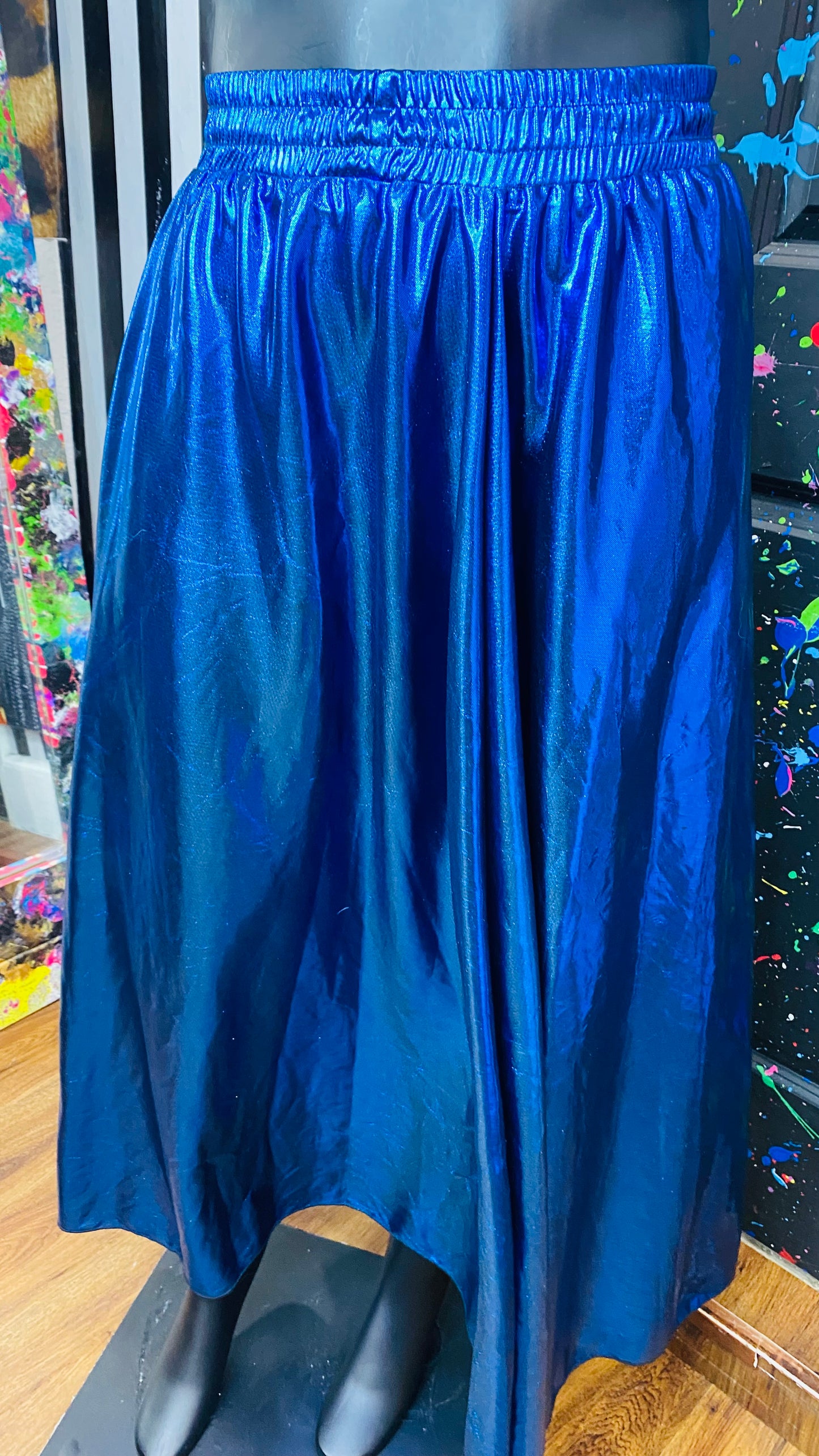 Vintage Blue Shimmer Skirt (20)