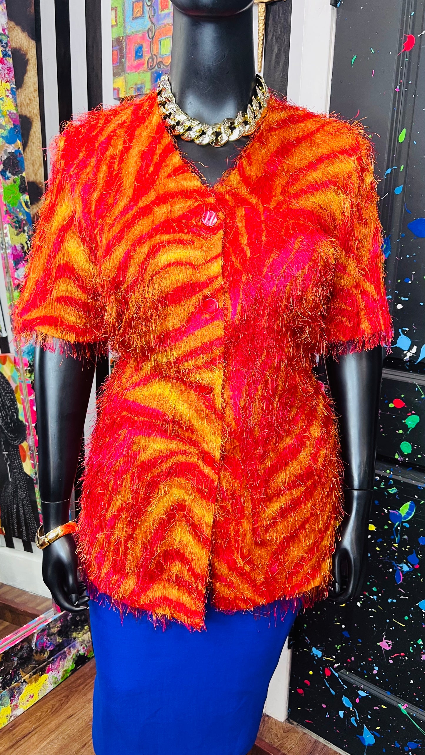 Vintage ‘Strawberry Lemonade’ Shaggy Blouse (18)