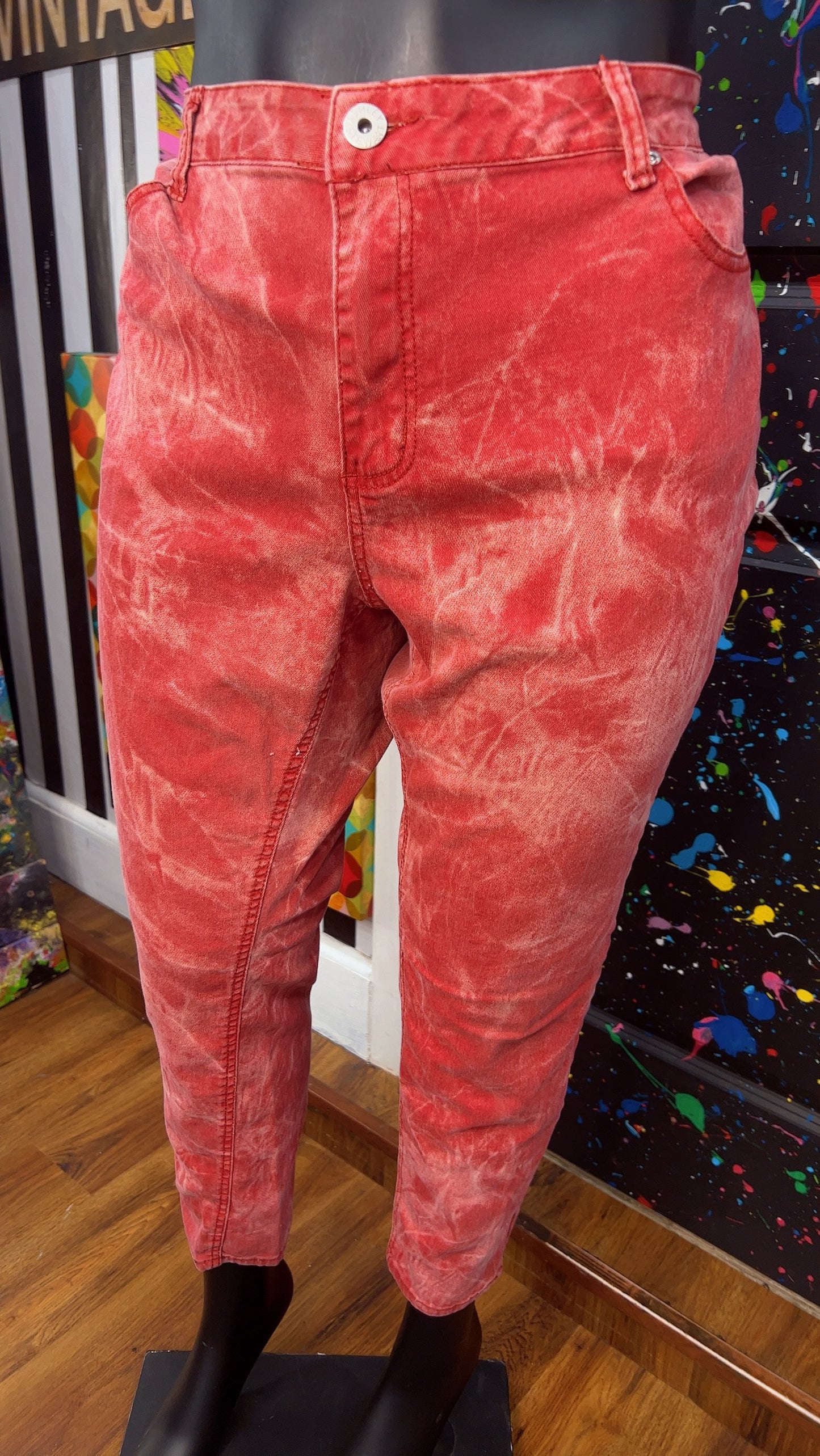 Ashley Stewart Abstract Wash Jeans (22)