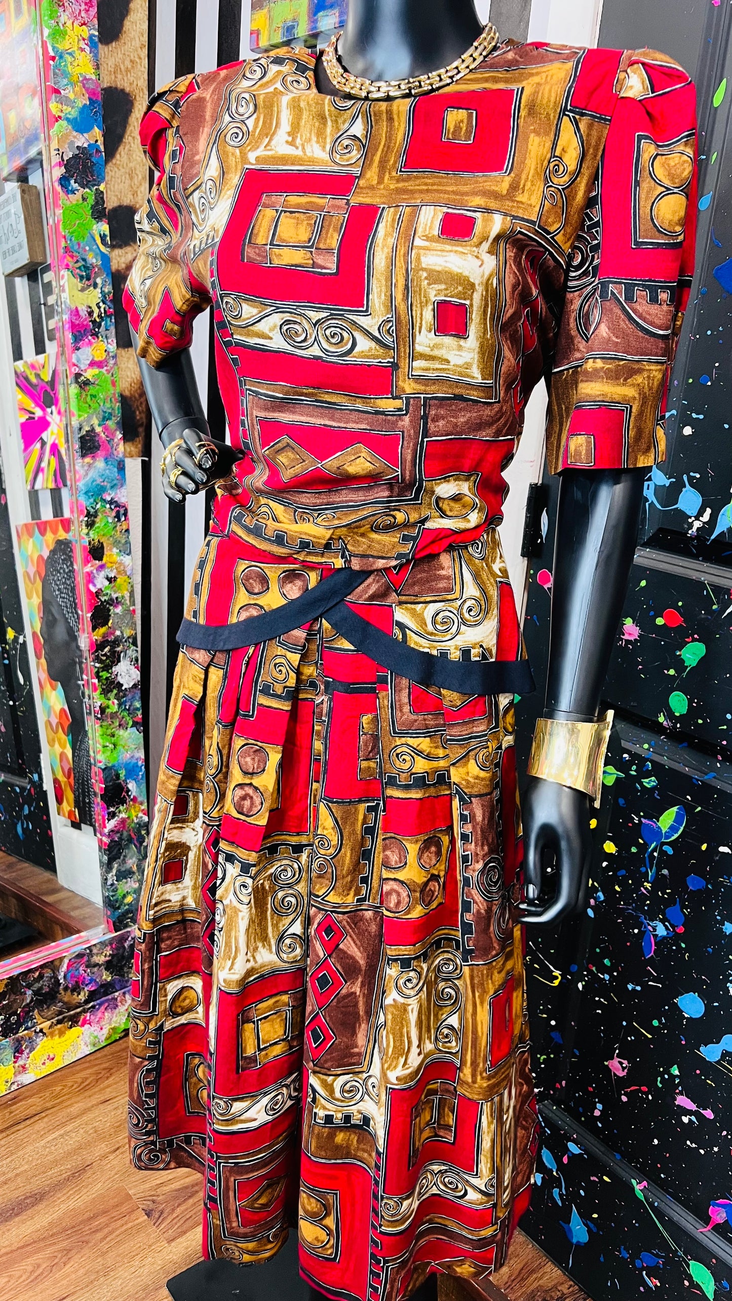 Vintage Rayon ‘Lisa’ Dress (14)