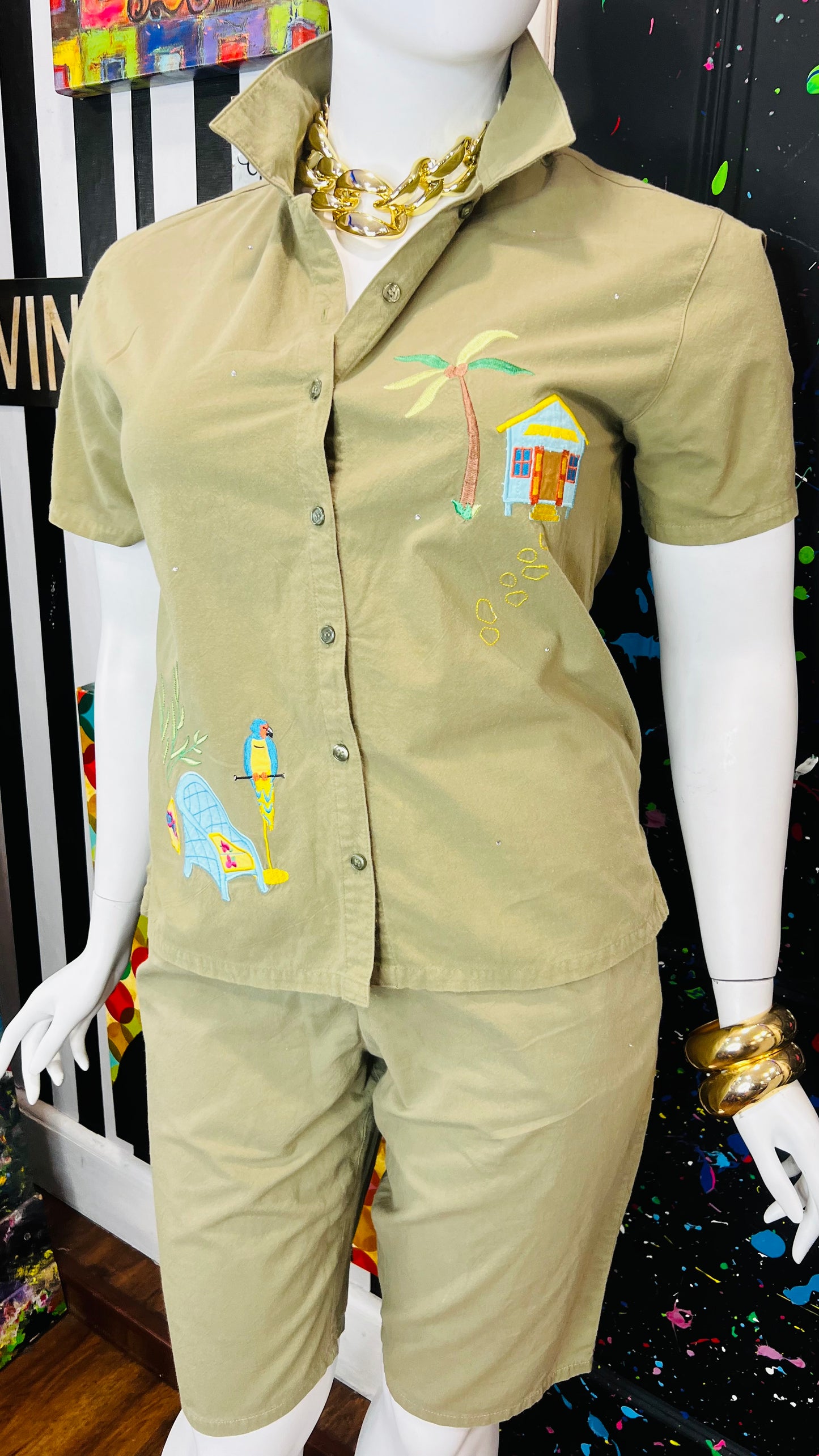 Vintage Green Shorts Set (12/14)