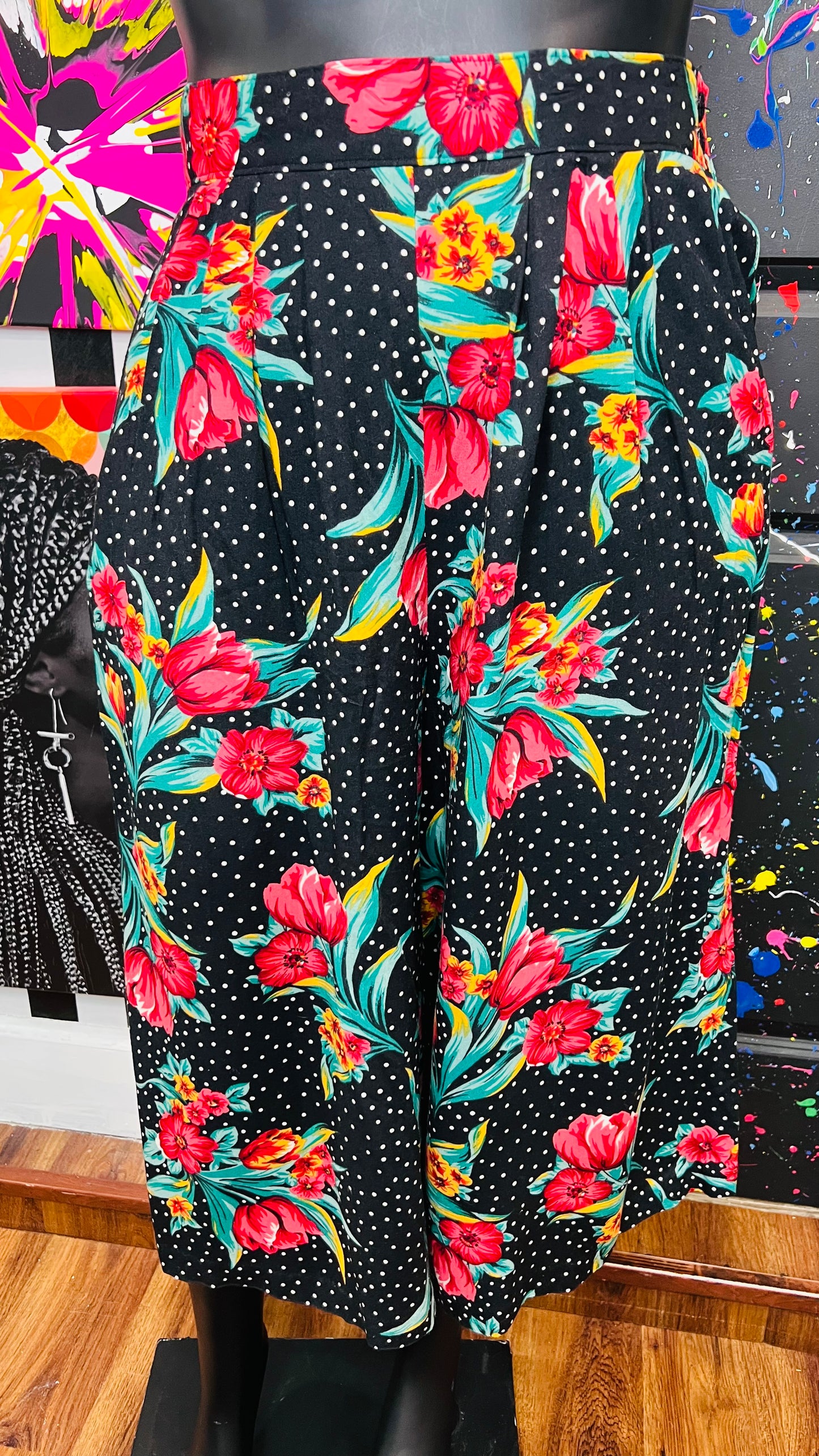 Vintage Polka Dot & Floral Gaulchos (18)