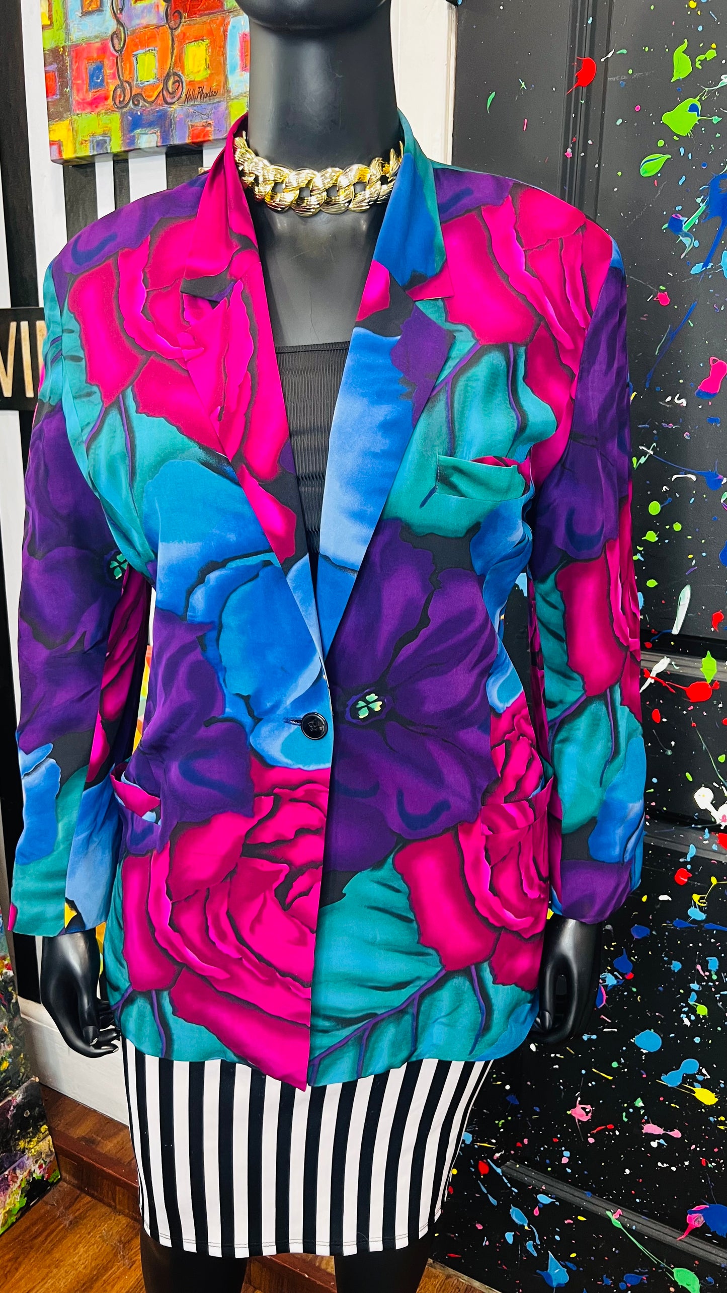 Vintage 100% Silk Blazer (16)