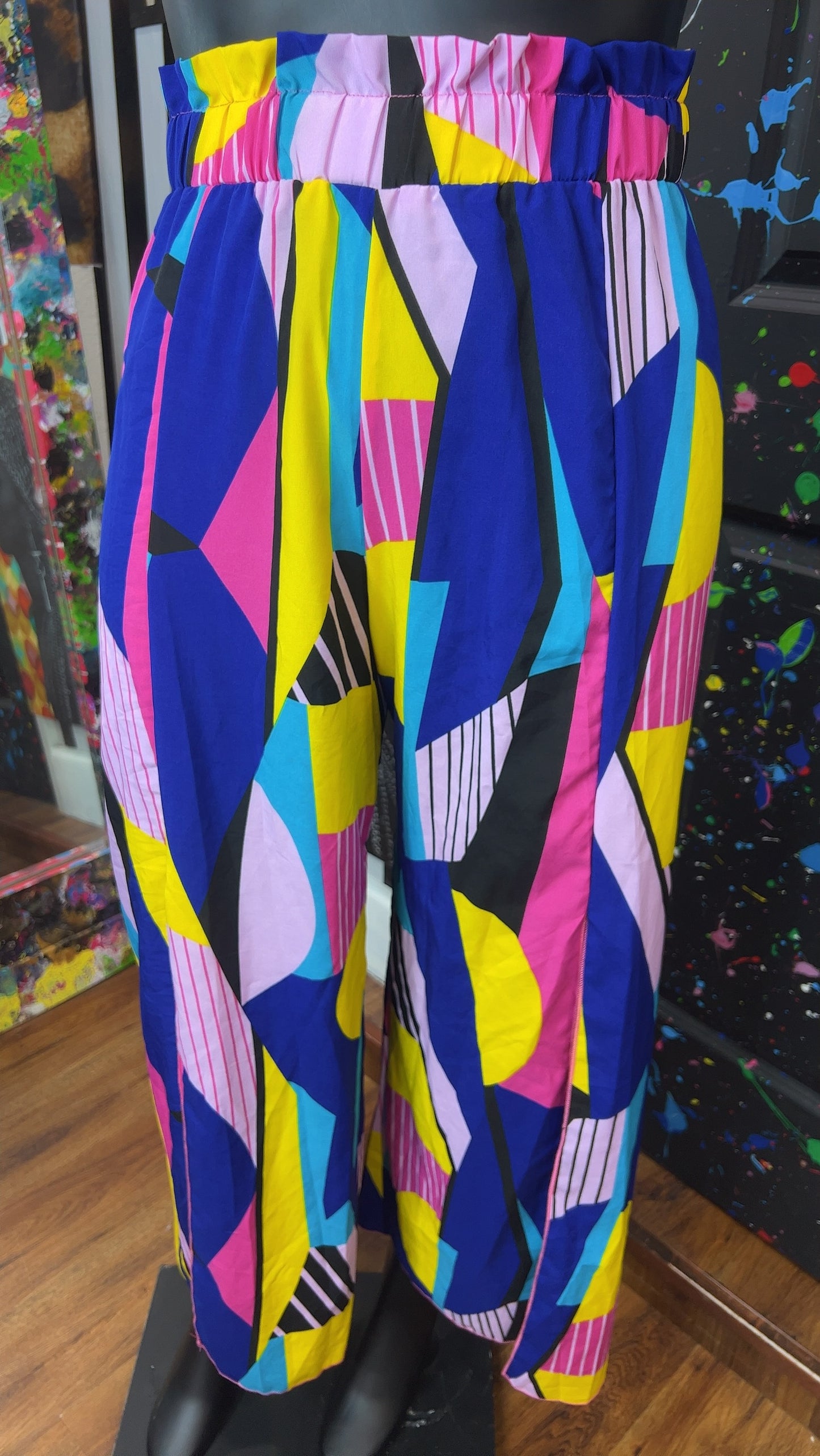 Fun Wide Leg Pants w/Front Split (18)