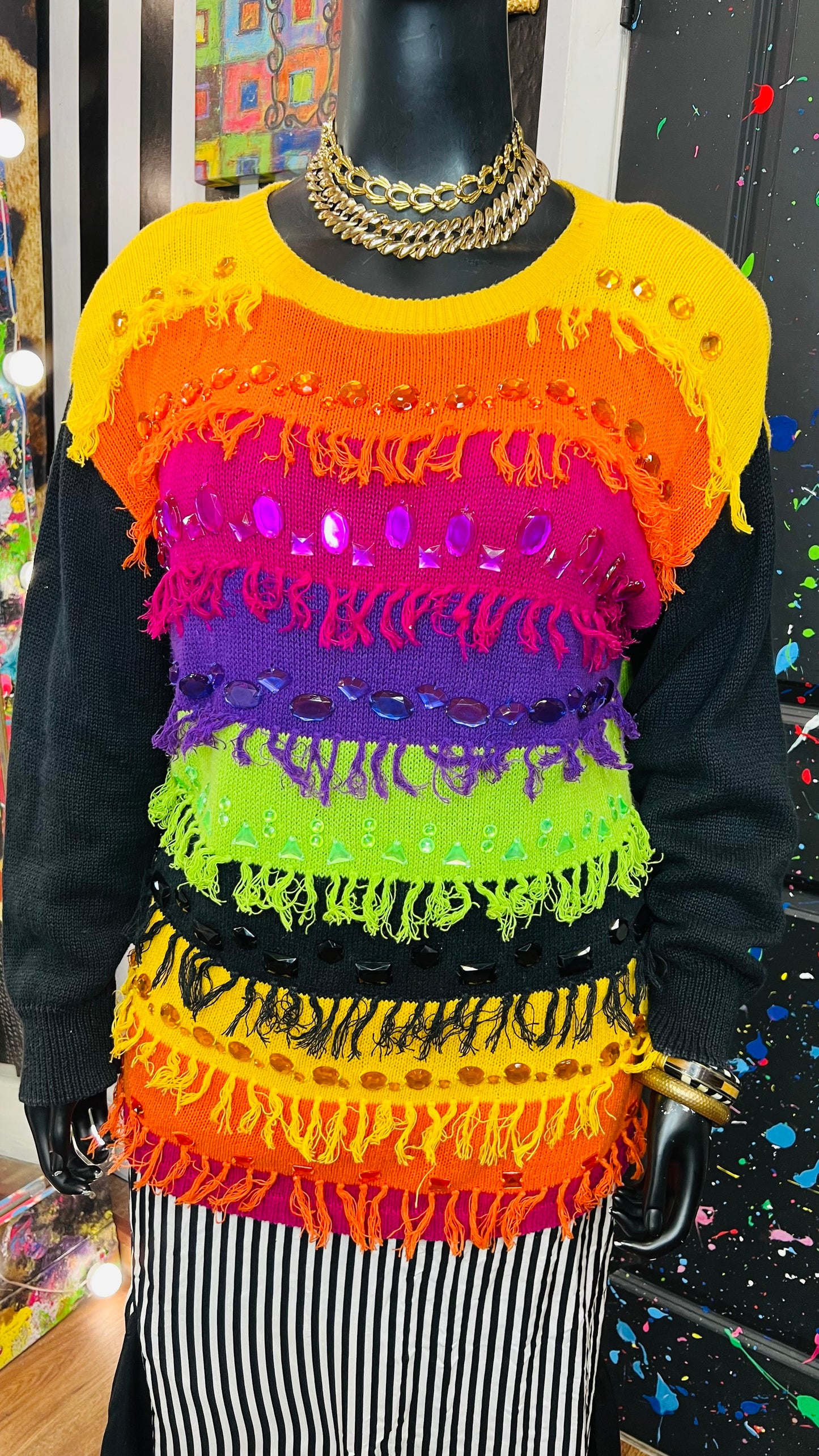 Vintage Shaggy & Jewel Sweater (20)