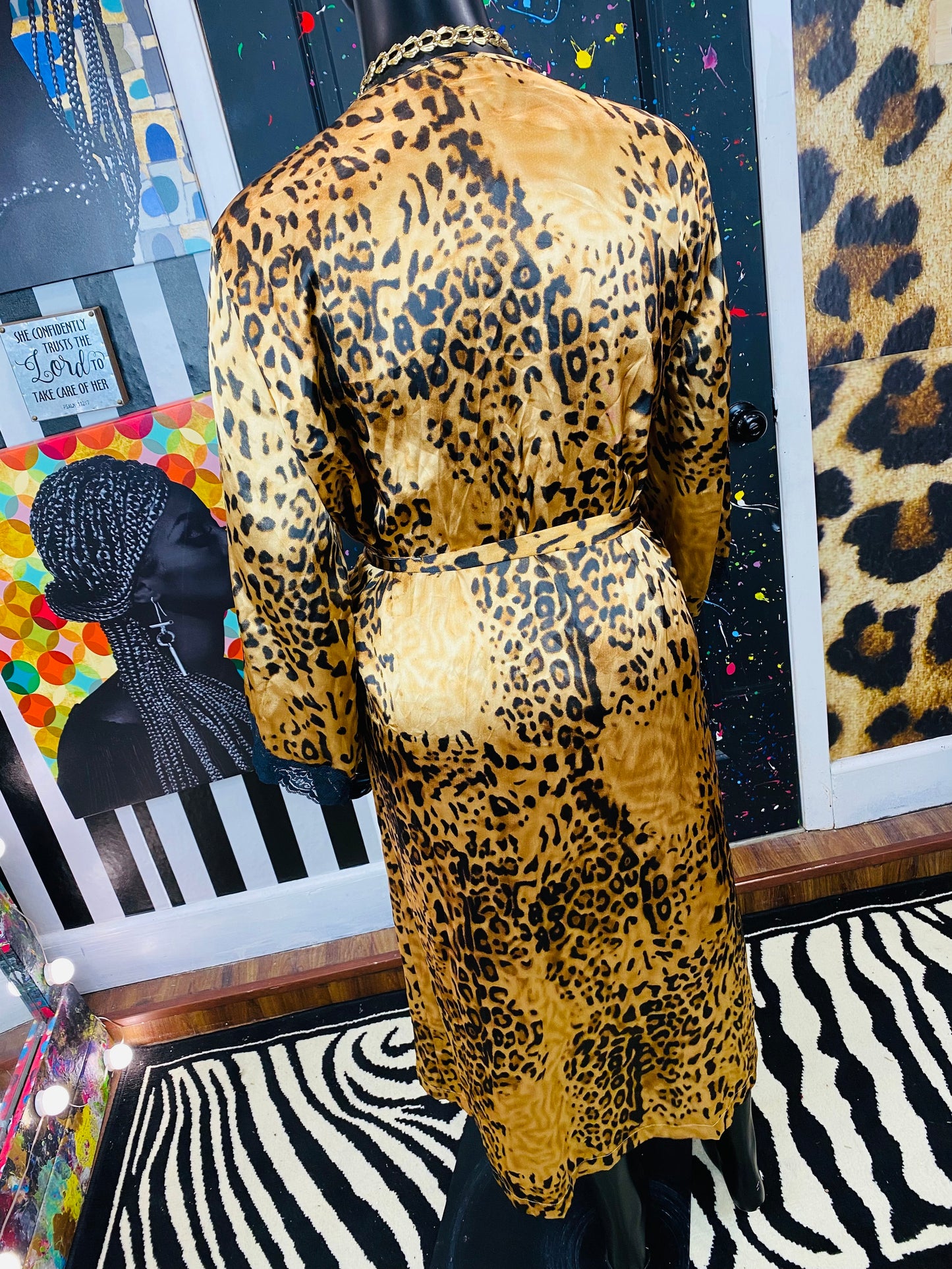 Vintage Cheetah Print Robe/Duster
