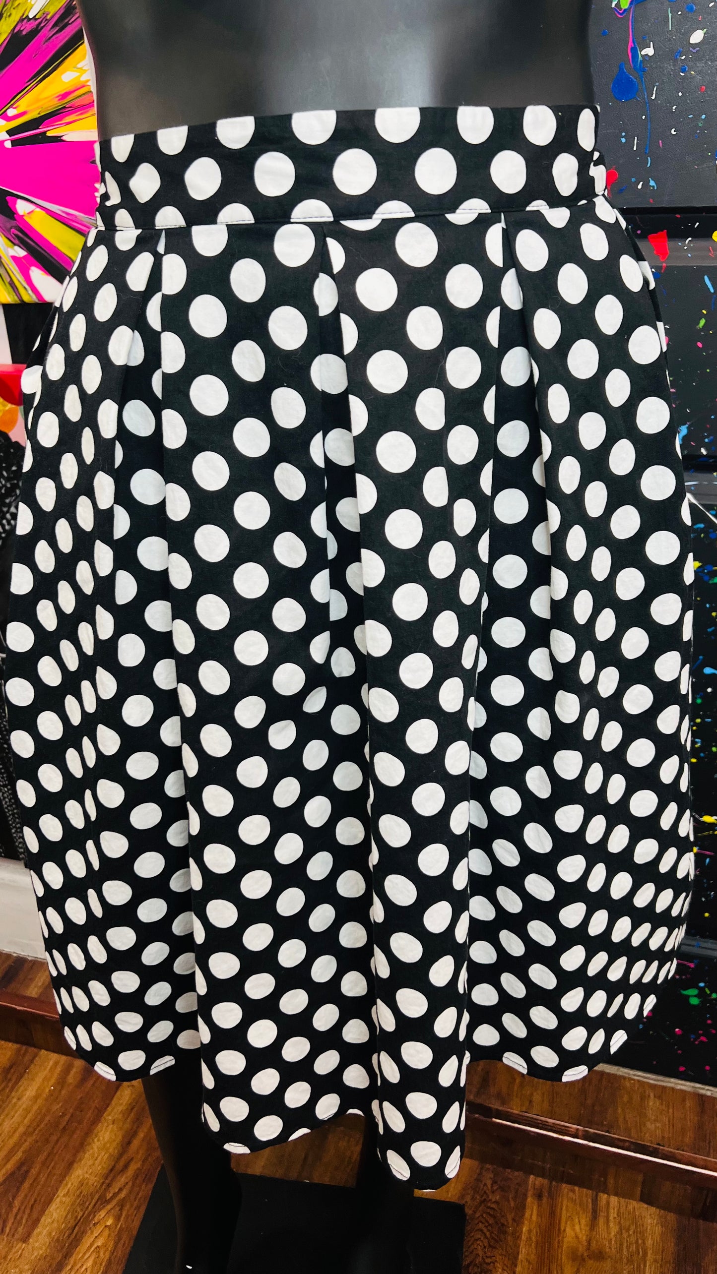 Polka dot Black & White Skirt (20)