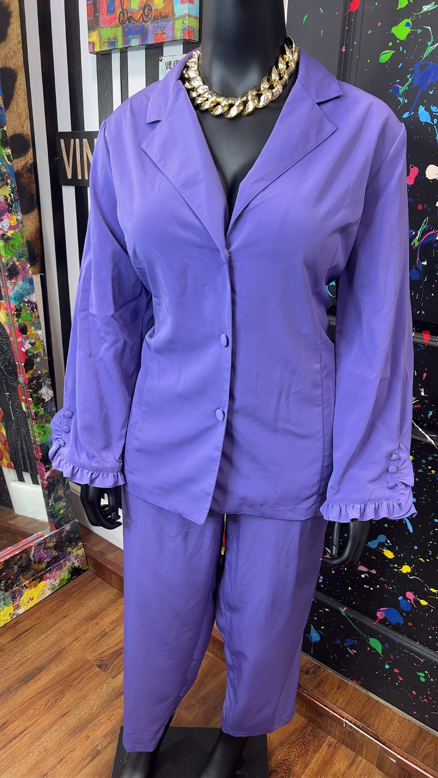 Vintage Purple Pants Set (16)