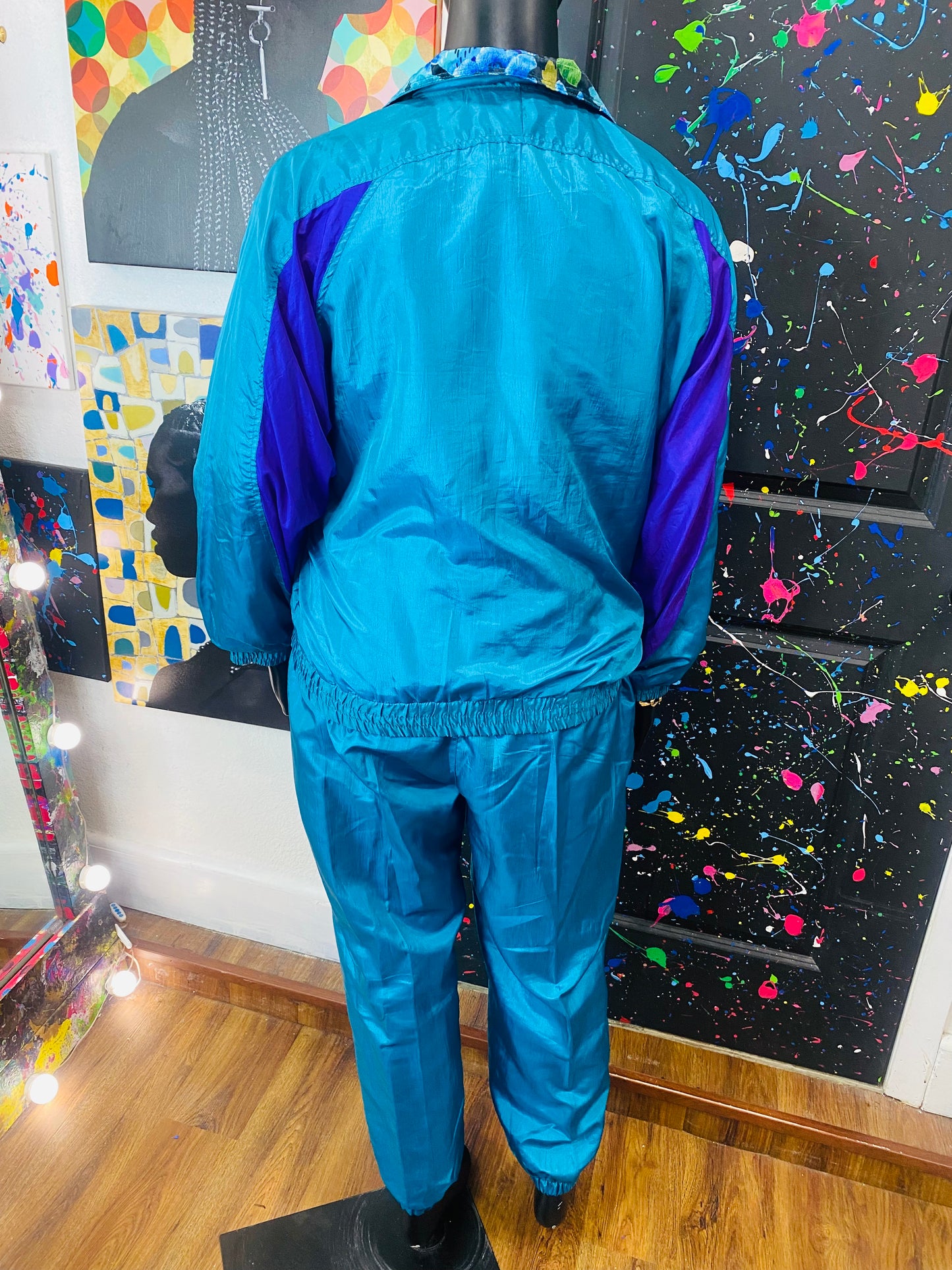 Vintage 2 Piece Windbreaker Set