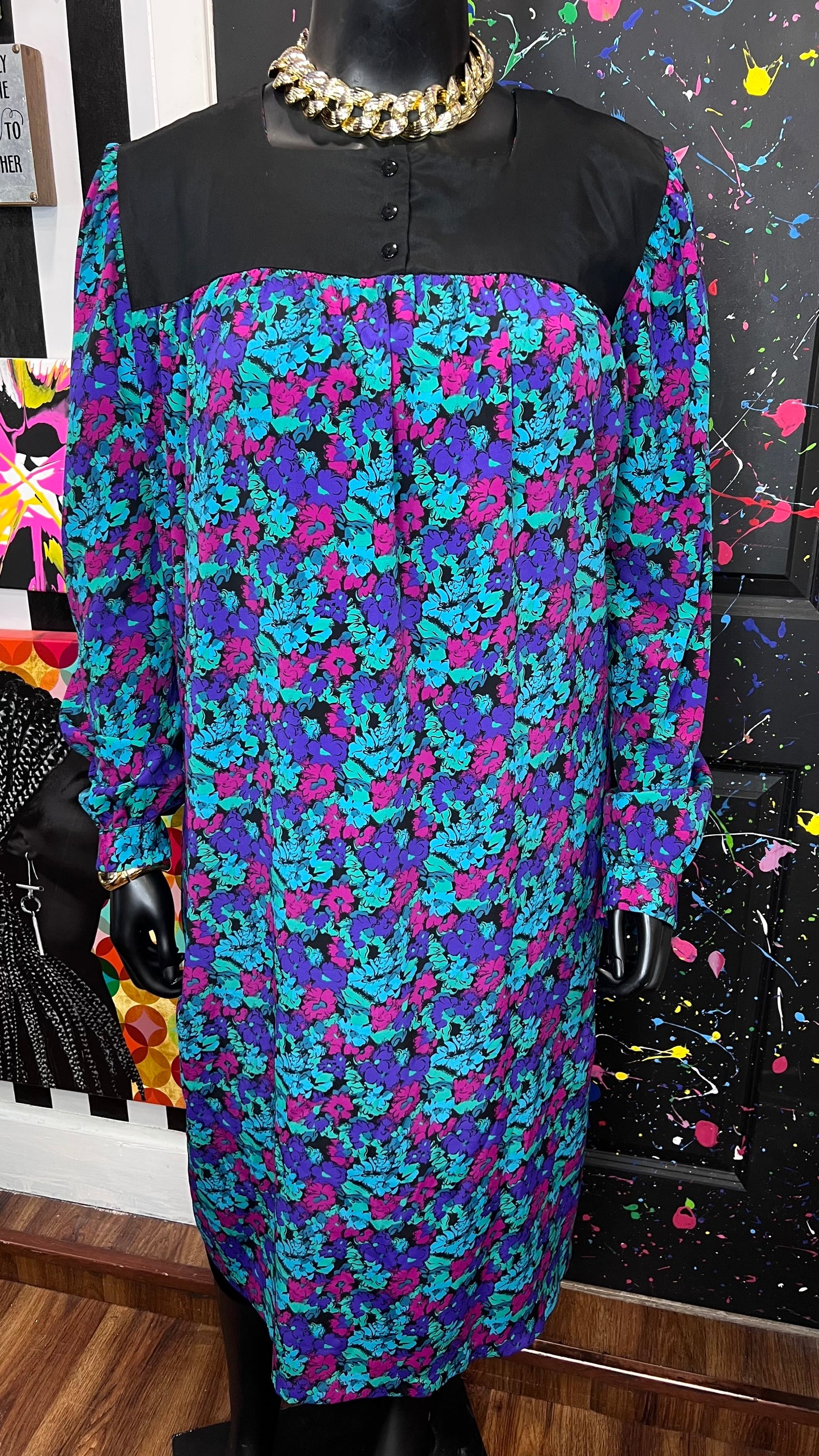 Vintage Floral Dress (26/28)
