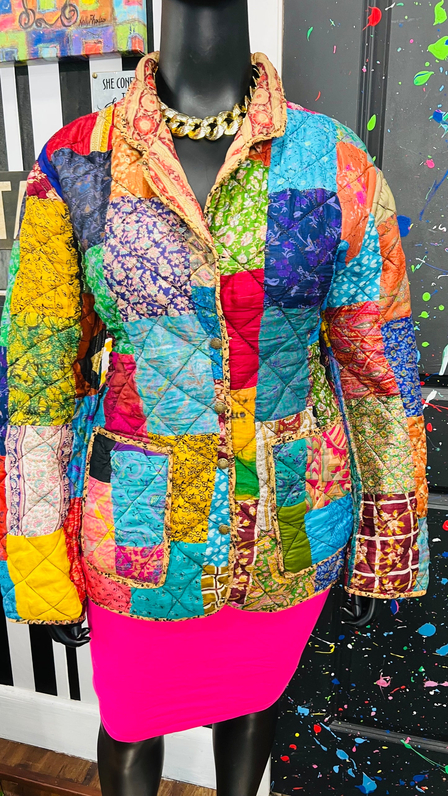 Vintage Patchwork Reversible Jacket (16)