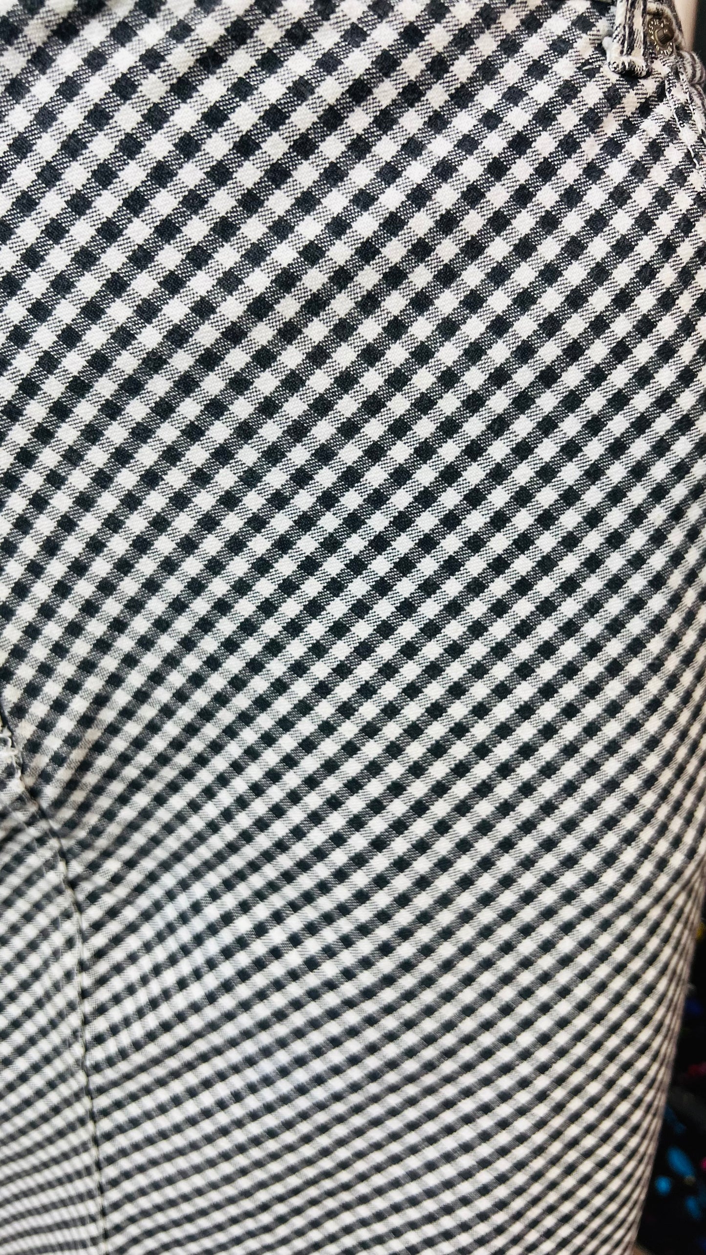 Vintage Bill Blass Denim Black & White Skirt (24W)