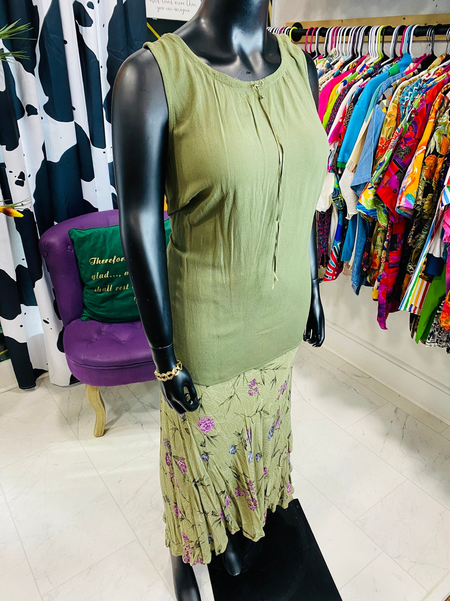 Vintage Carole Little 3 Piece Skirt Set