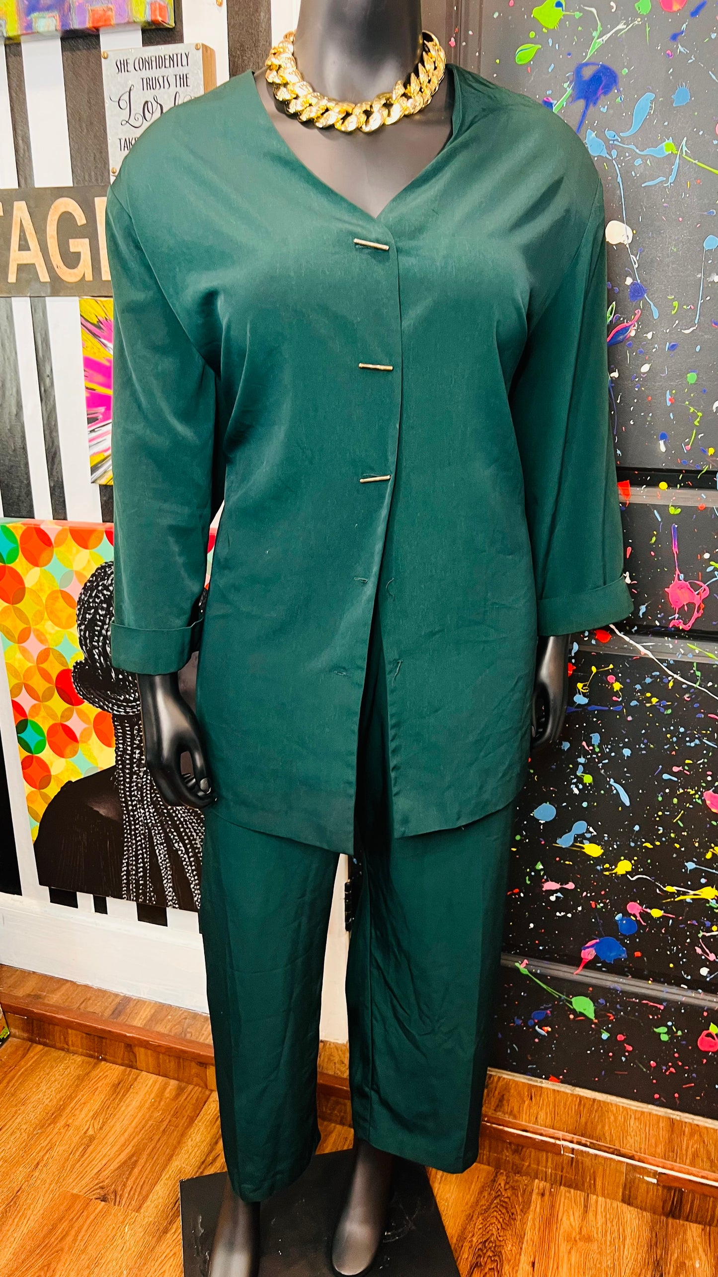 Vintage Green Pants Set (30W)