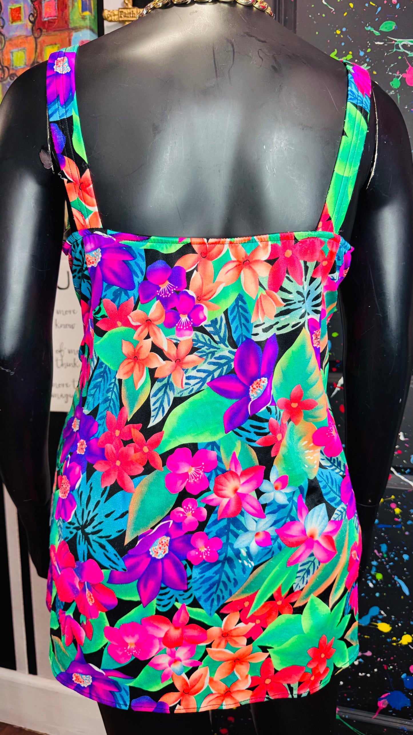Vintage Vibrant Swim Suit (22W)