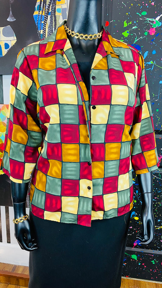 Notations 2in1 Short Sleeve Blouse