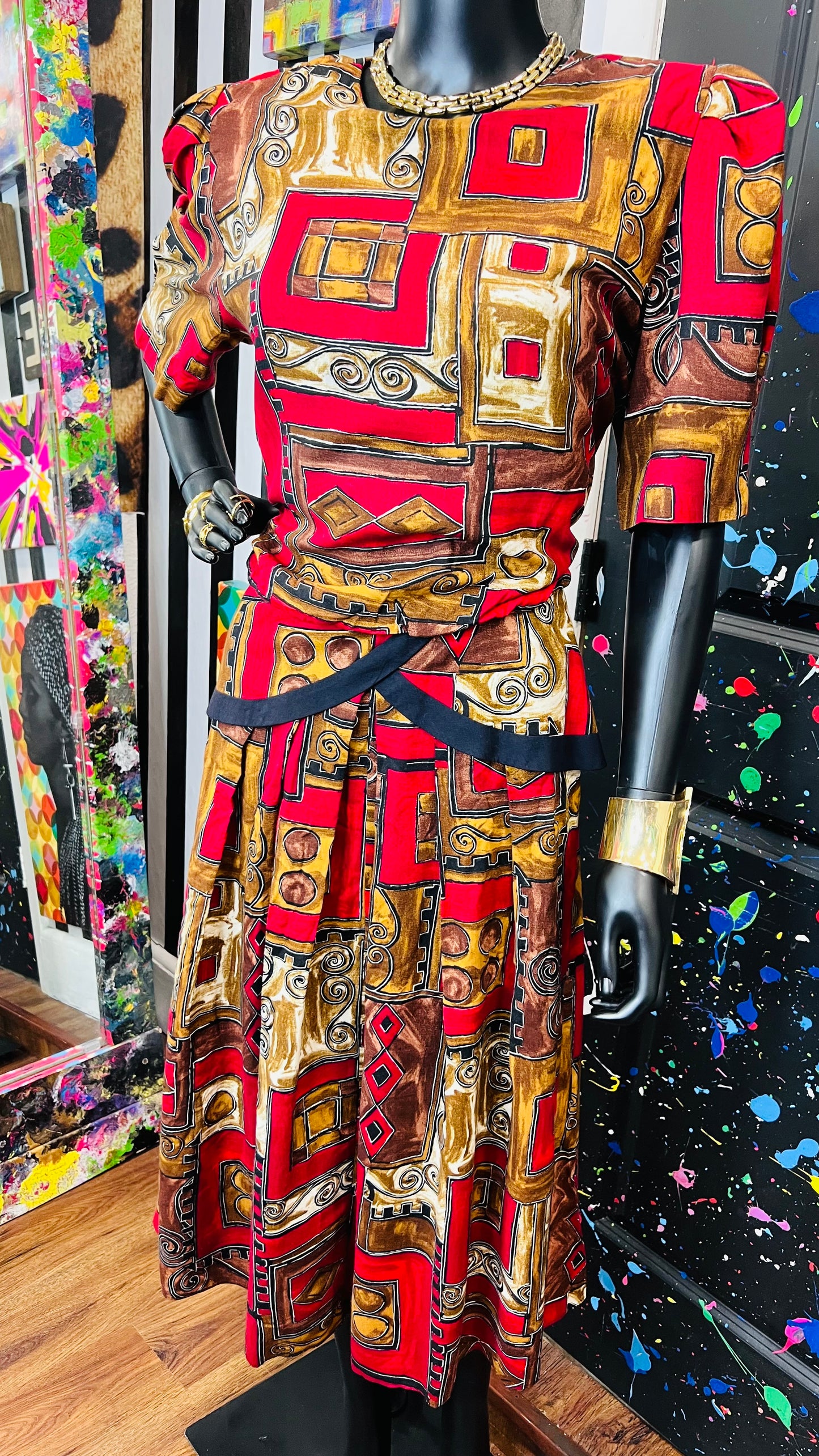 Vintage Rayon ‘Lisa’ Dress (14)