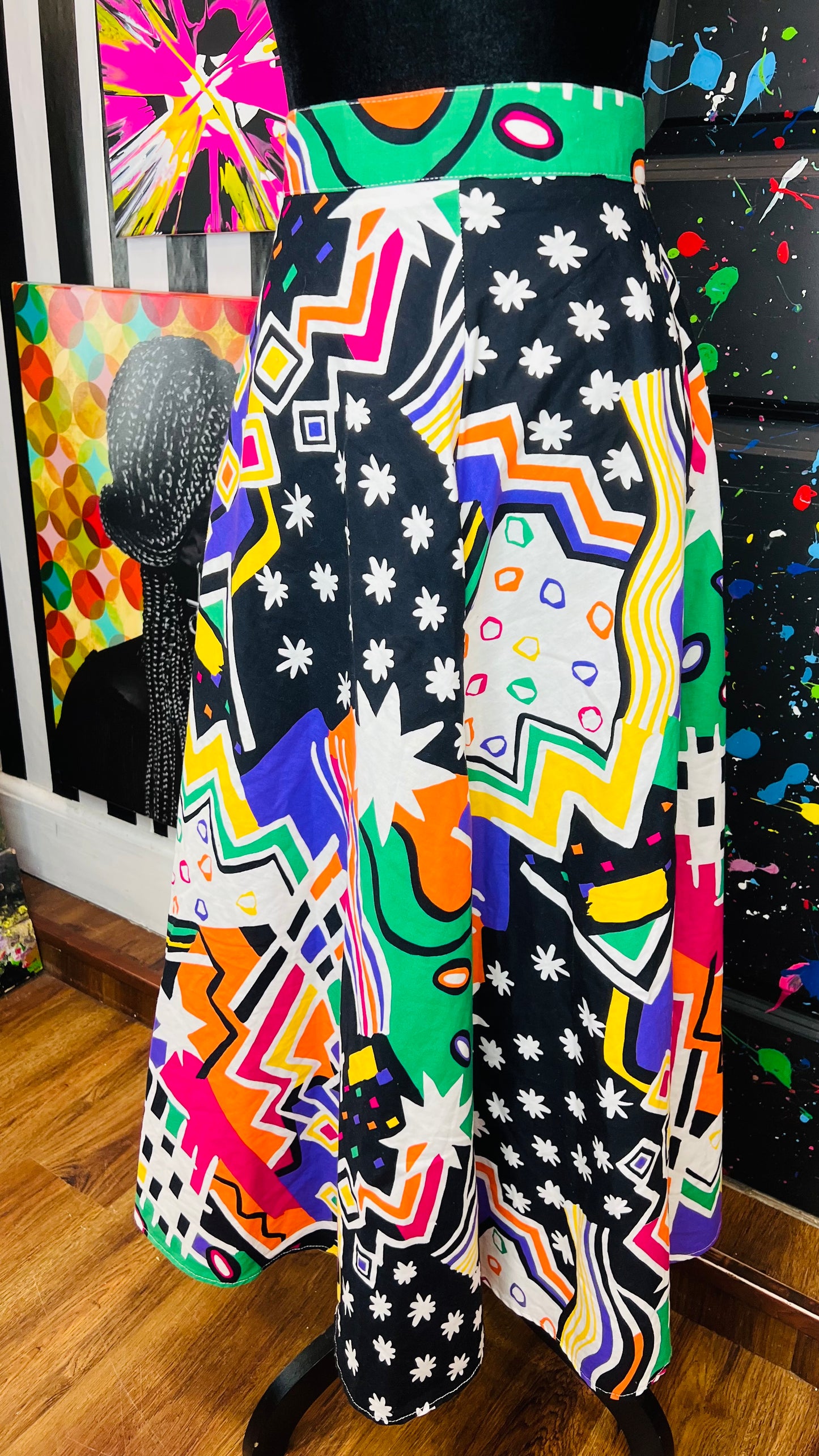 Vintage Abstract Skirt (12)