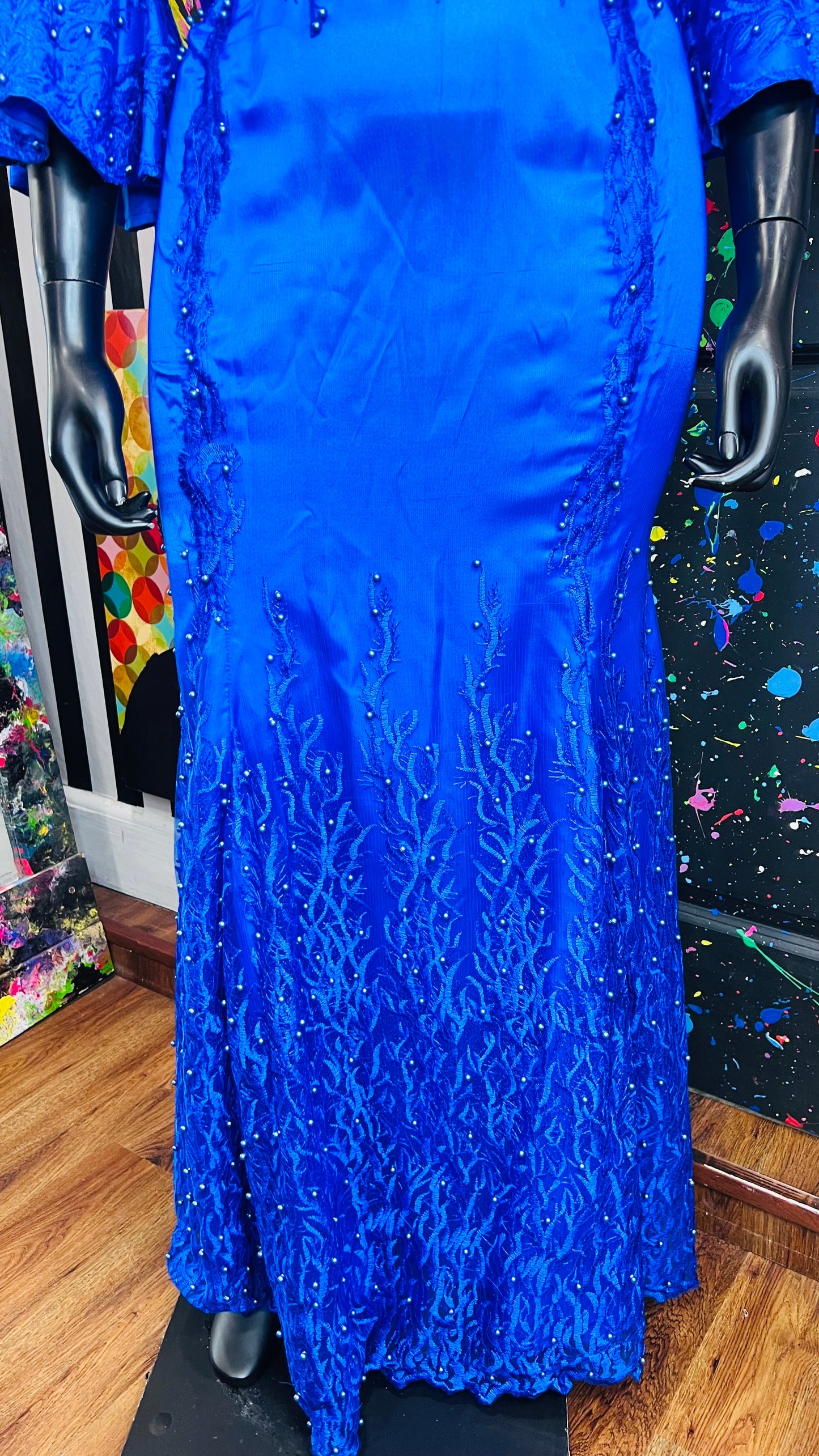 Jewel Blue & Sheer Formal Dress (14)