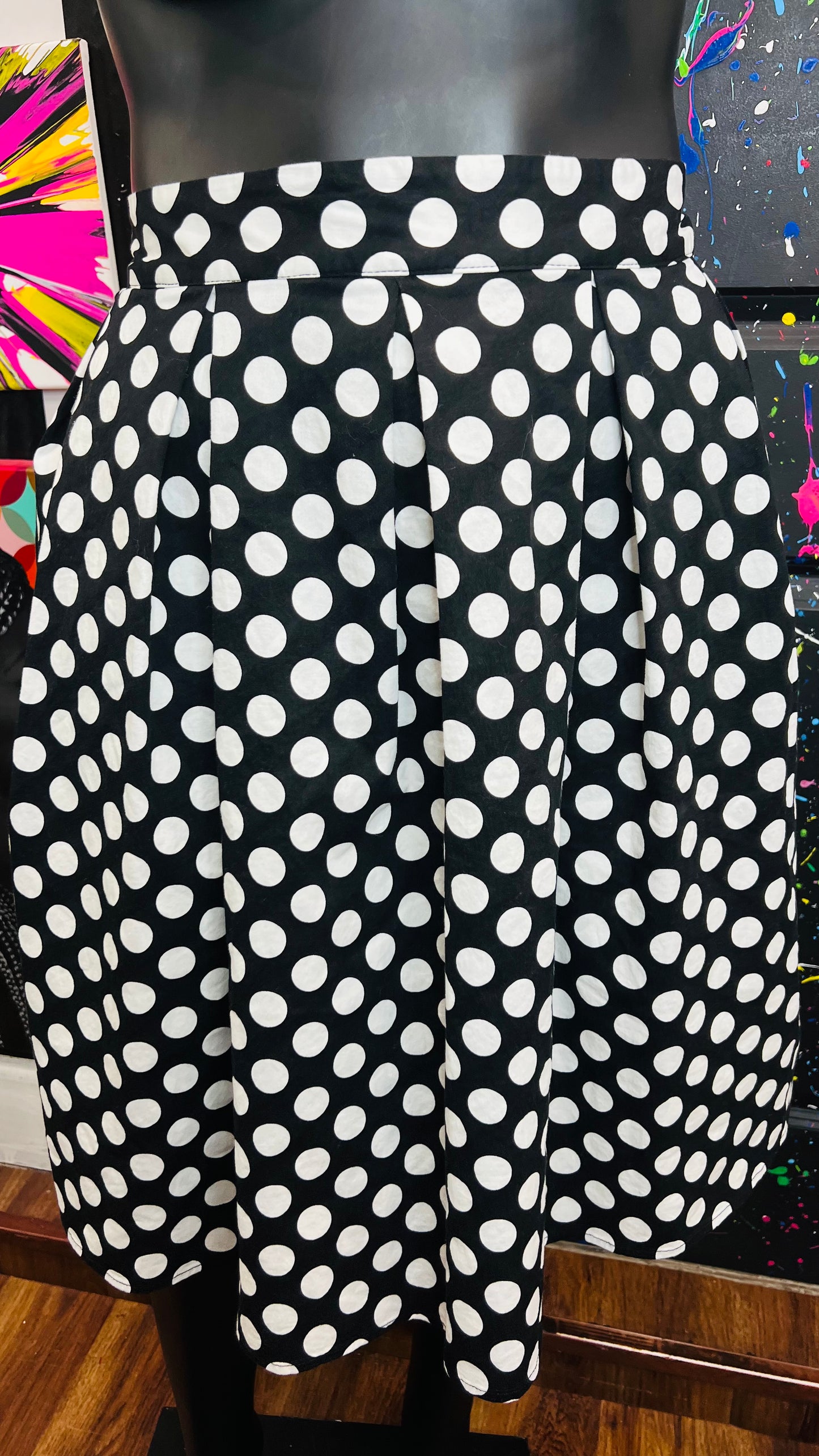 Polka dot Black & White Skirt (20)