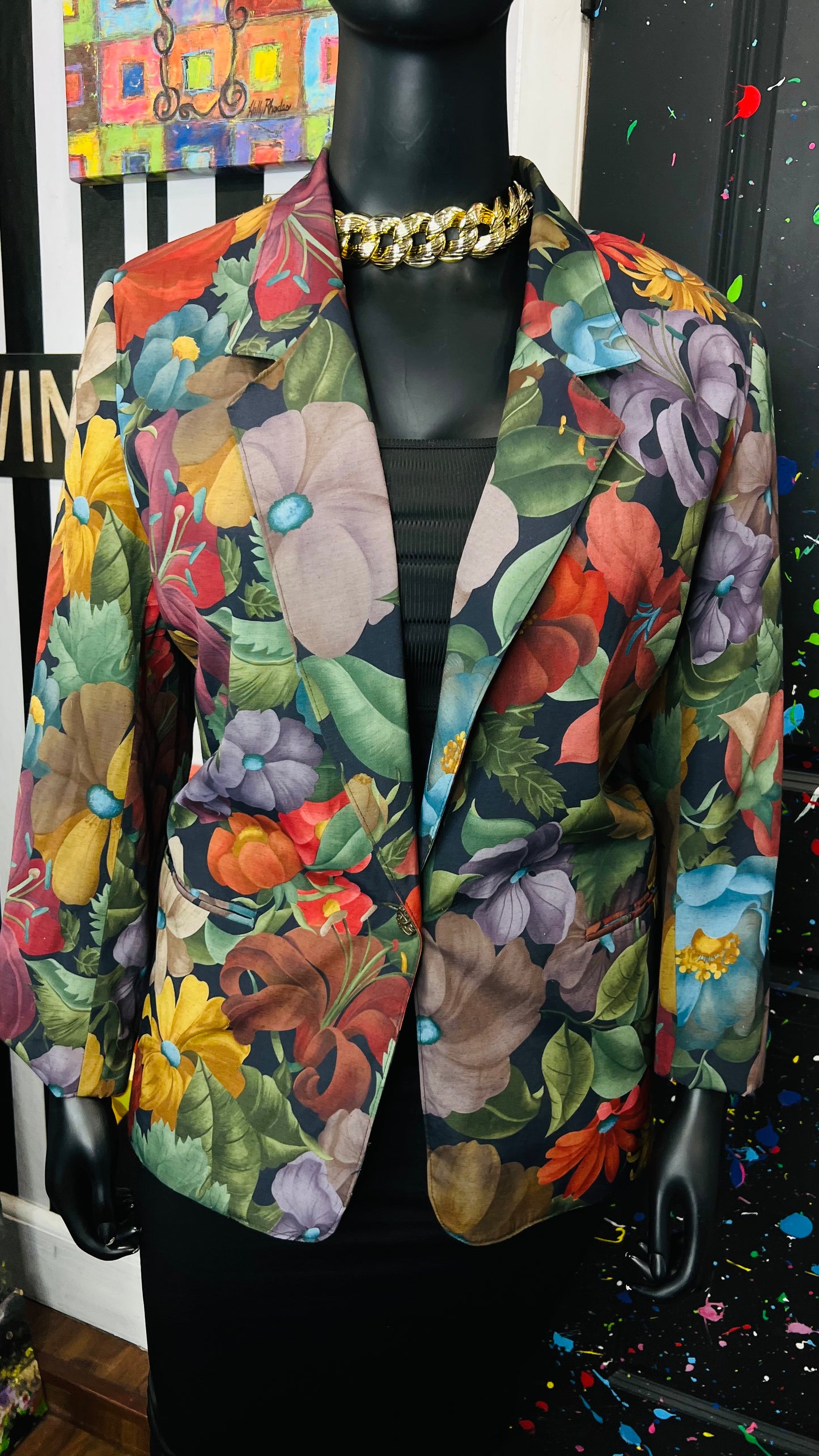 Vintage Floral Blazer (18W)