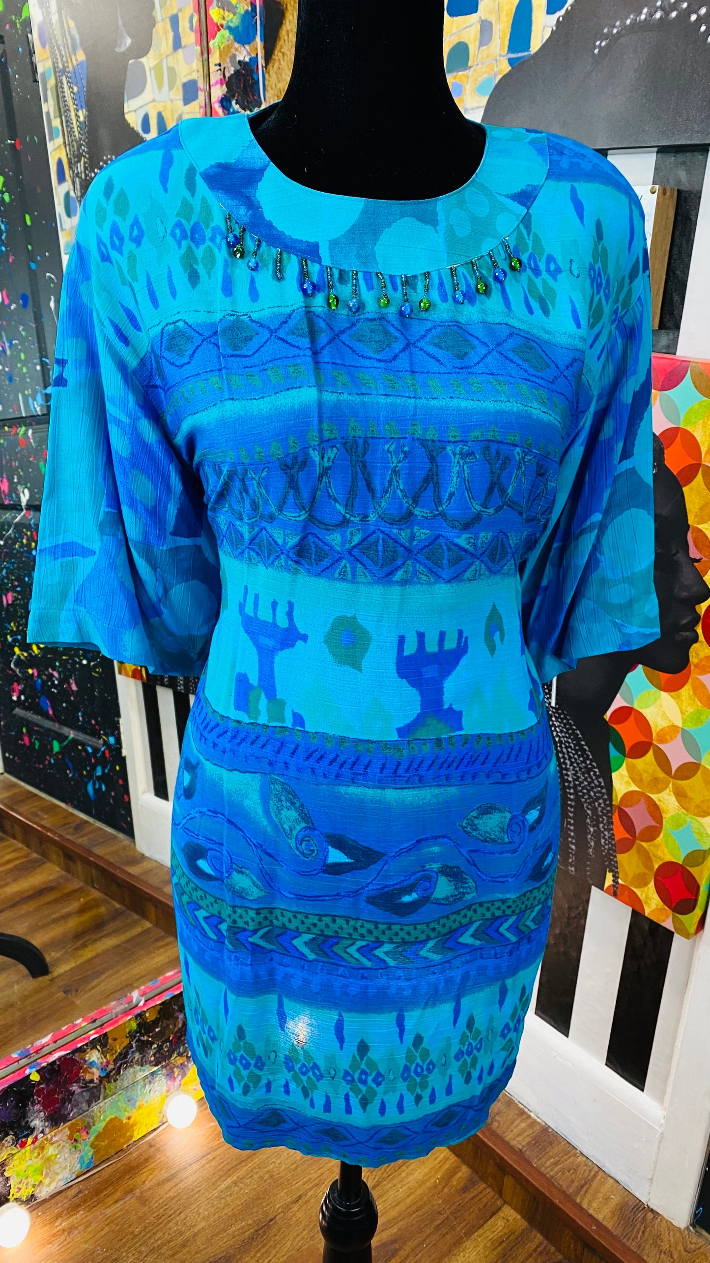 Vintage Carole Little Short Sleeve Blouse