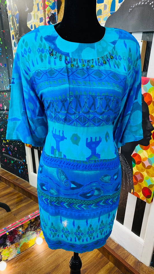 Vintage Carole Little Short Sleeve Blouse